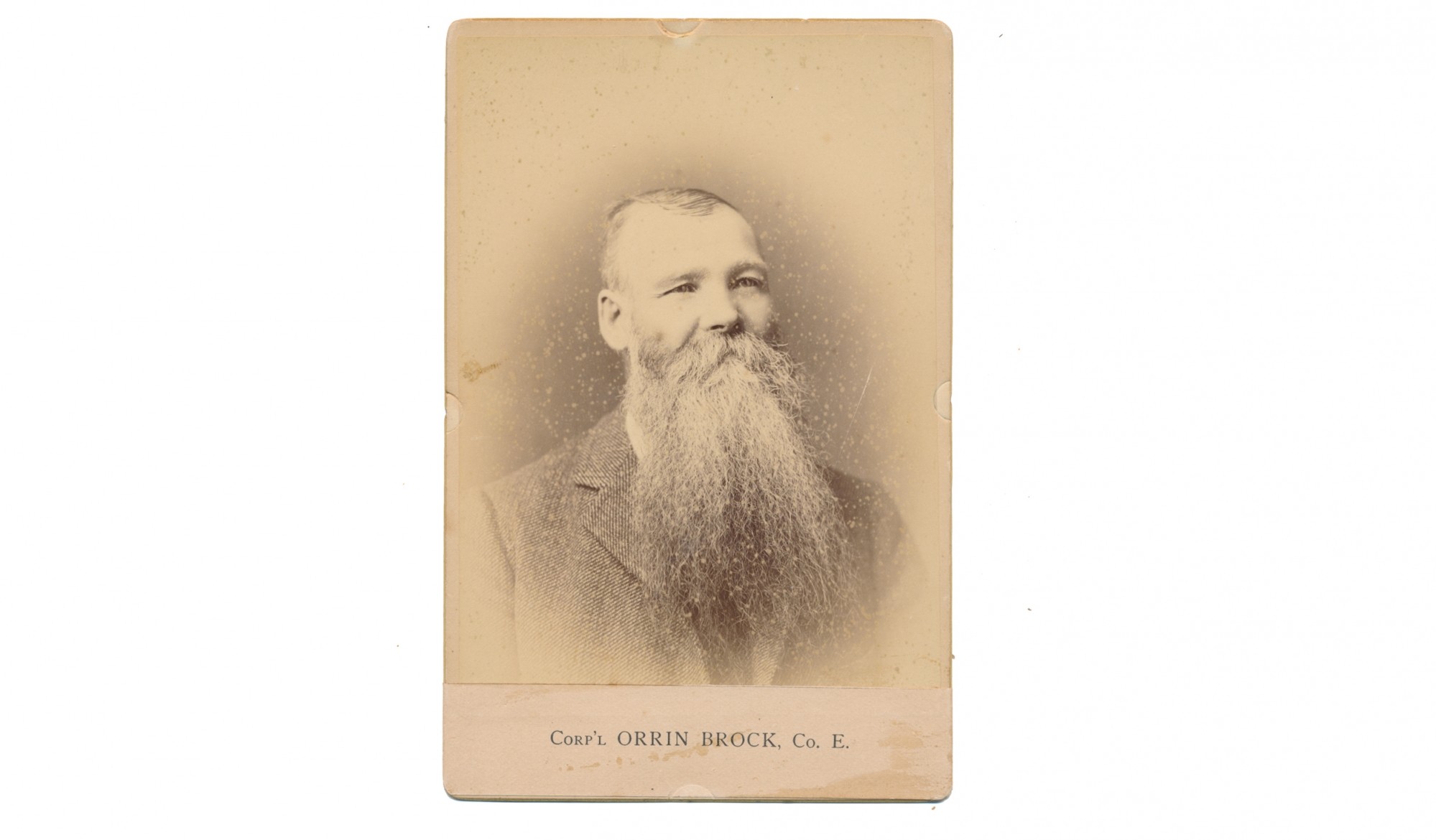 CABINET CARD – ORRIN BROCK, 2ND NEW HAMPSHIRE INFANTRY