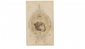 CDV OF A YOUNG MAN HOLDING A RABBIT