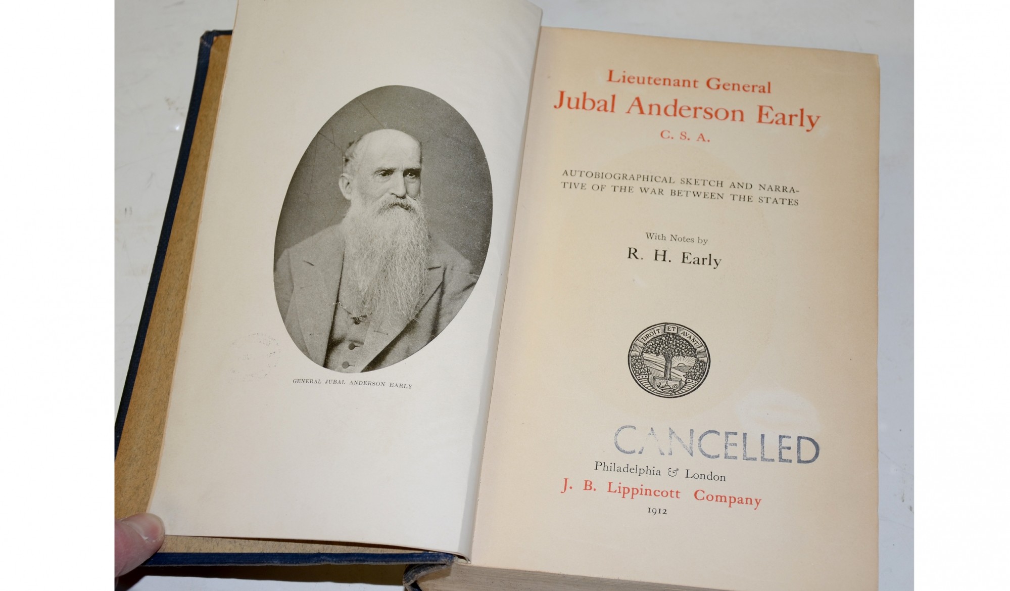 LIEUTENANT GENERAL JUBAL ANDERSON EARLY, CSA/ AUTOBIOGRAPHICAL SKETCH ...