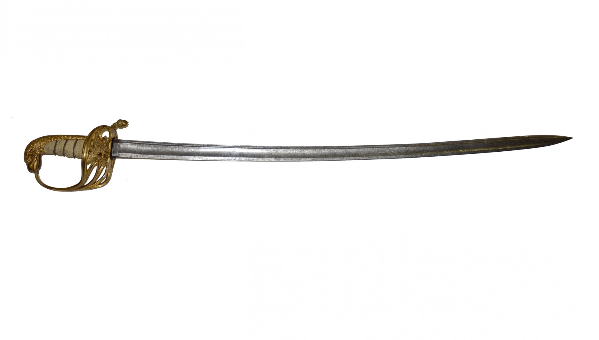 C. 1835-40 NON-REGULATION EAGLE POMMEL NAVAL OFFICER’S SWORD