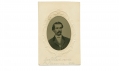 CDV SIZED TINTYPE 12TH NEW HAMPSHIRE QUARTERMASTER SERGEANT – GEORGE W. EDWARDS