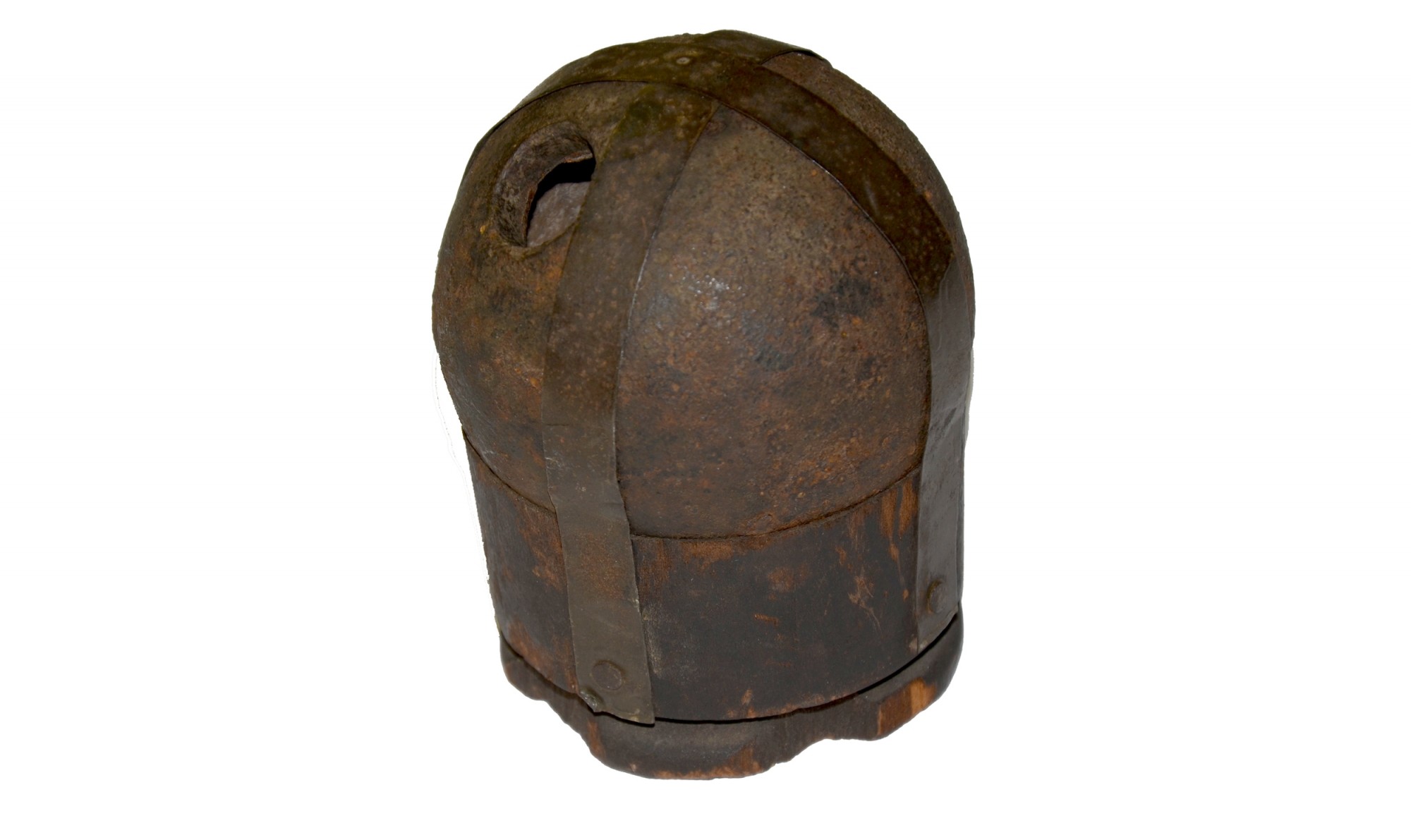 RARE CS 6-PDR SHELL STRAPPED TO ORIGINAL SABOT