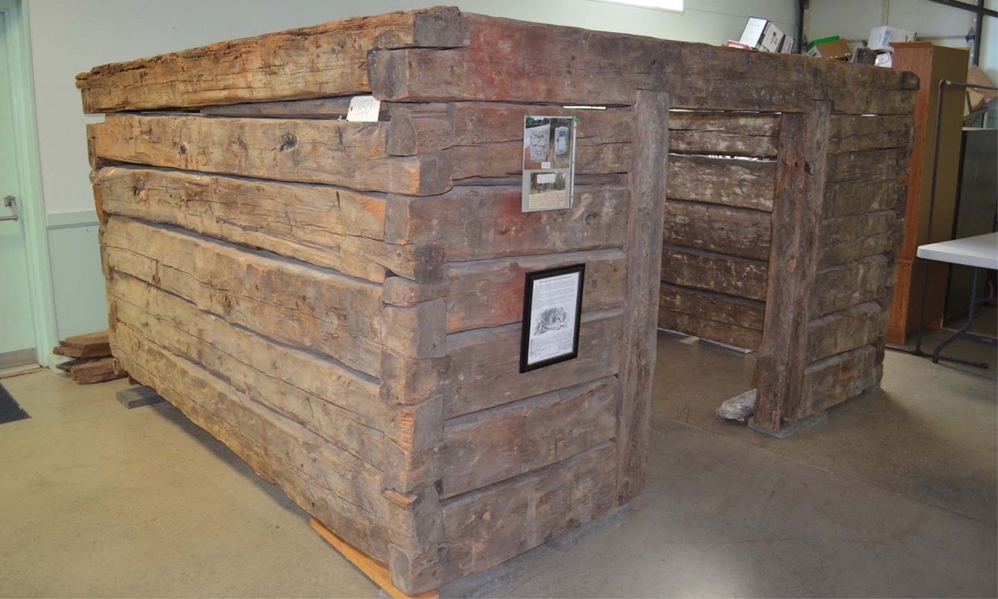 REVOLUTIONARY WAR LOG HUT FROM MASSACHUSETTS (P.O.R.)