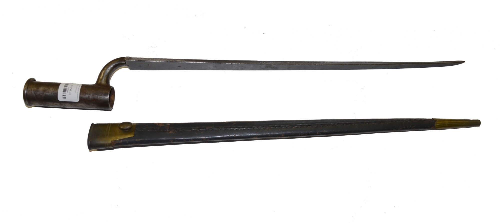 3RD PATTERN, BROWN BESS SOCKET BAYONET WITH SCABBARD 