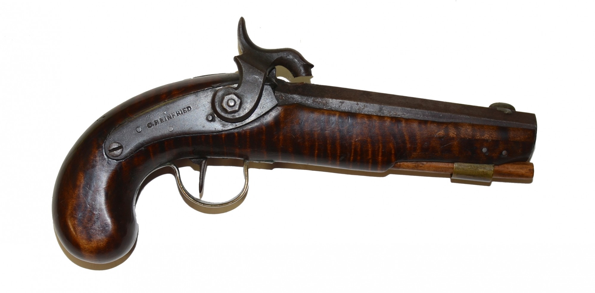 “C. REINSFRIED” PERCUSSION PISTOL, C. 1850s