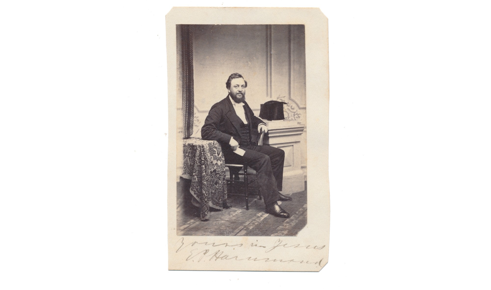 SIGNED CDV OF EDWARD PAYSON HAMMOND, EVANGELIST