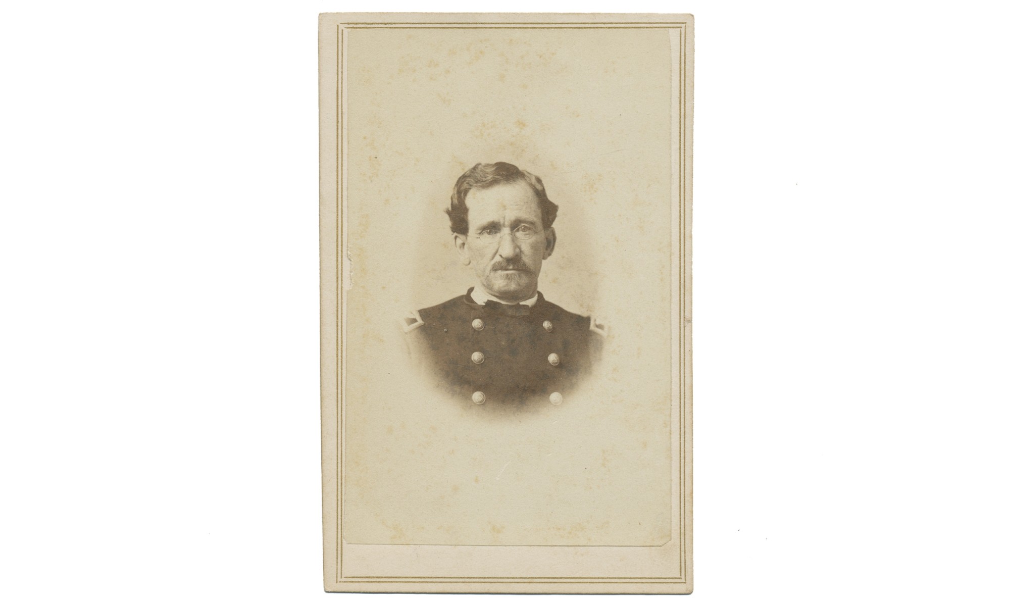 CDV BUST VIEW OF GENERAL EDWARD G. BECKWITH