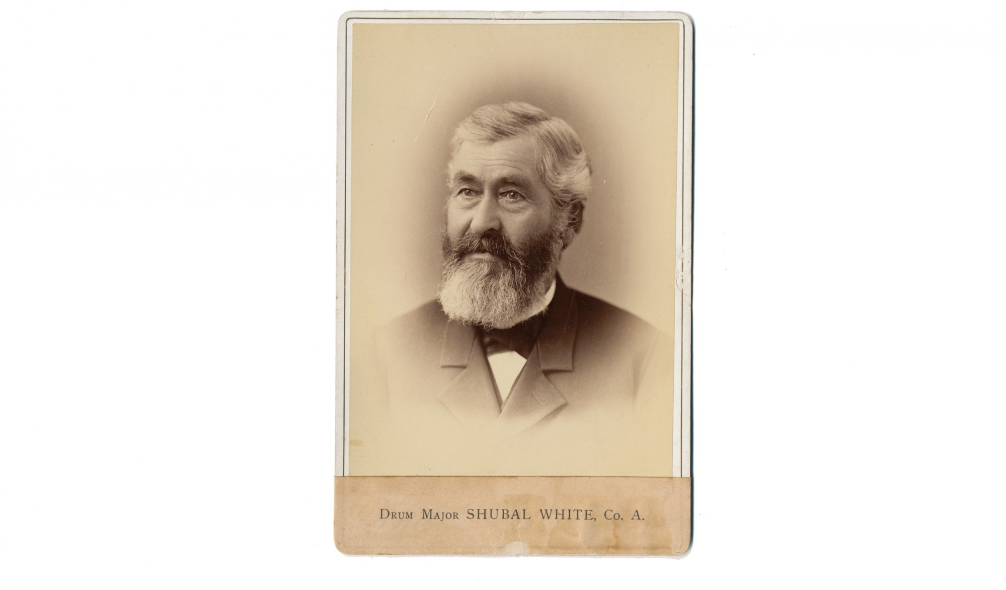 CABINET CARD – SHUBAEL WHITE, 2ND & 6TH NEW HAMPSHIRE INFANTRY