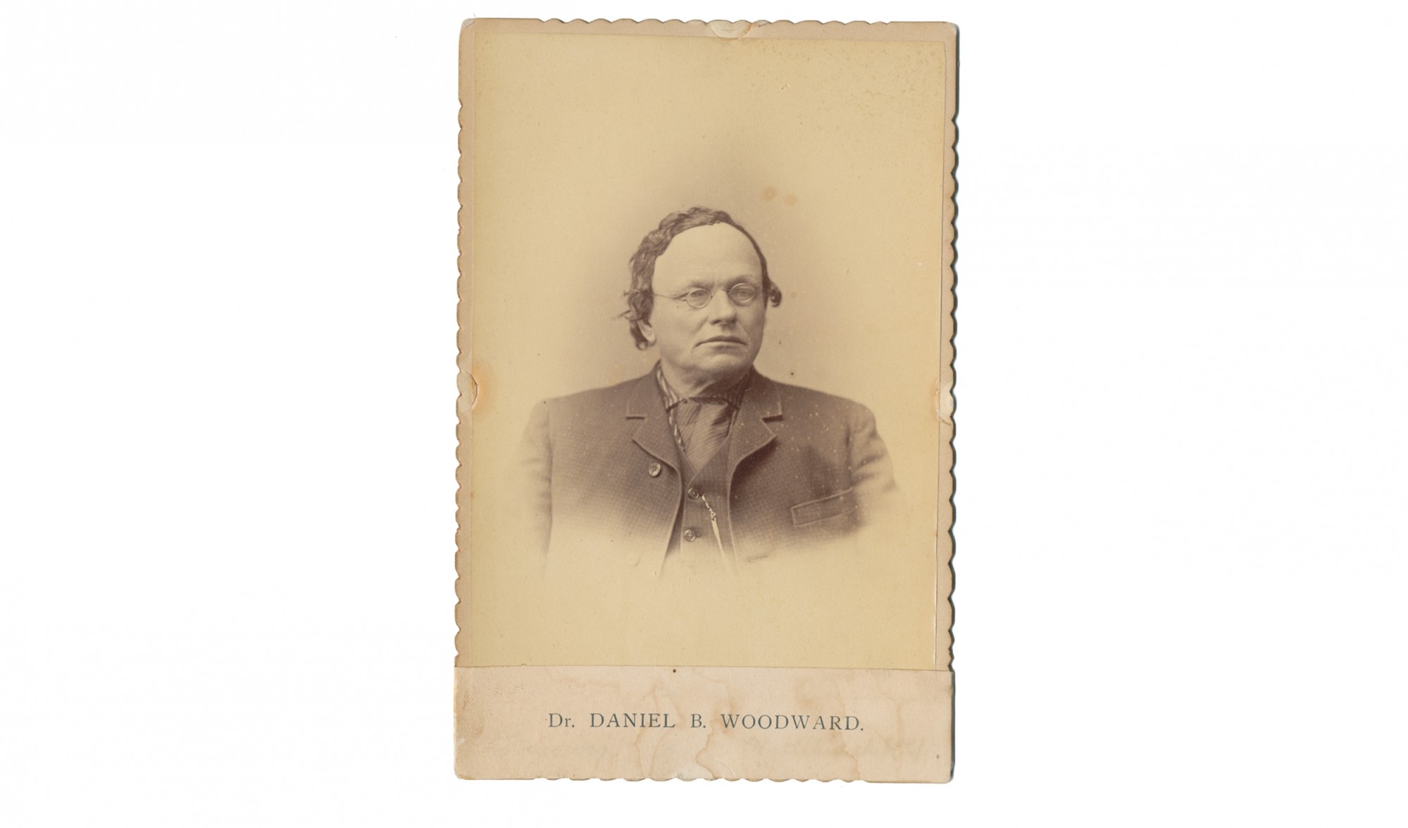 CABINET CARD – DANIEL B. WOODWARD, 2ND NEW HAMPSHIRE INFANTRY