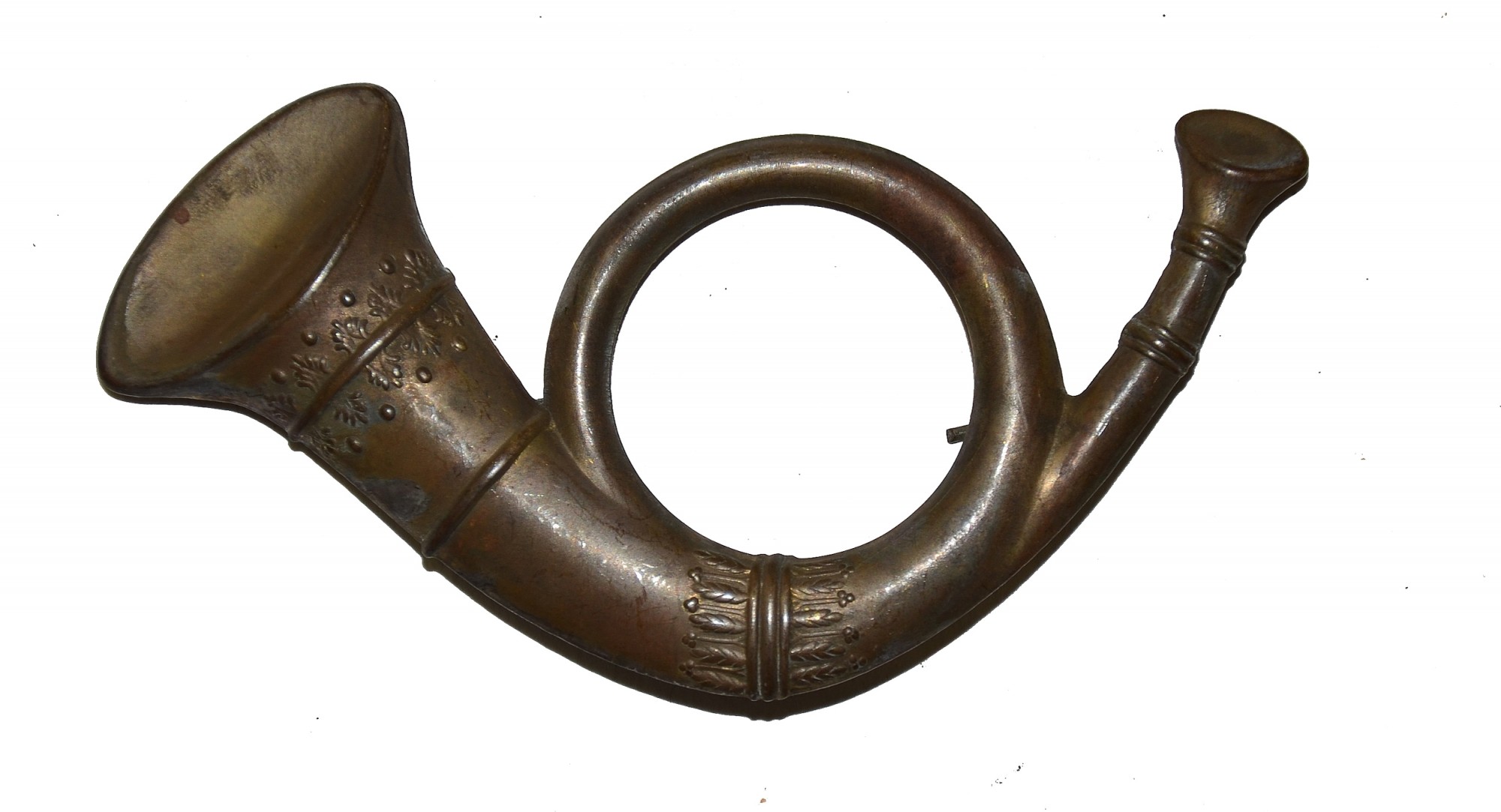 1858 STAMPED BRASS INFANTRY HUNTING HORN — Horse Soldier