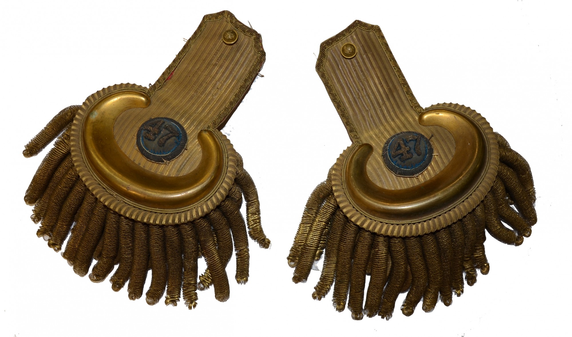 EPAULETTES IDENTIFIED TO BRIGADIER GENERAL WILLIAM H. BROWNELL 