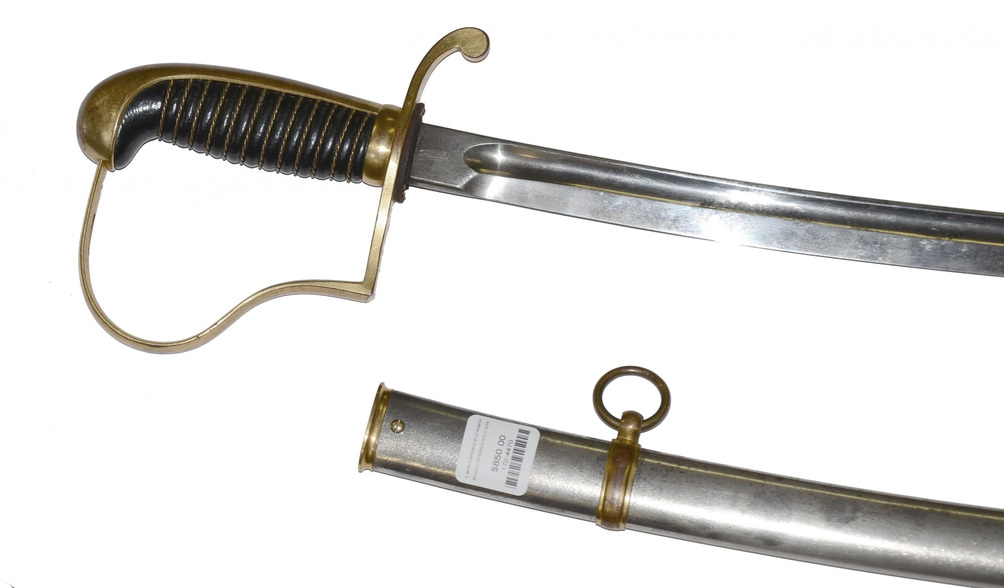 MODEL 1872 SPRINGFIELD ARMORY ARTILLERY SABER — Horse Soldier