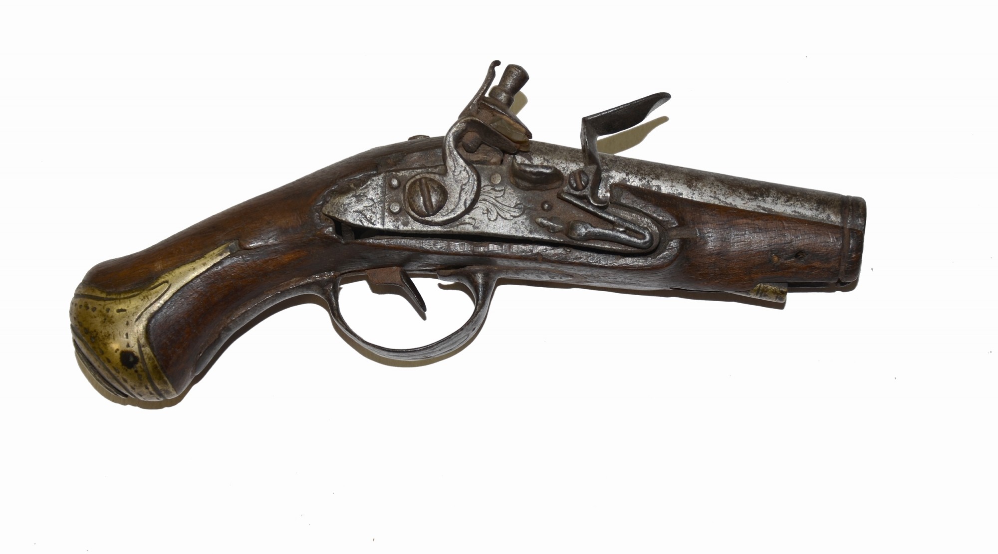 REVOLUTIONARY WAR-ERA FLINTLOCK BELT PISTOL, CA. 1770’S