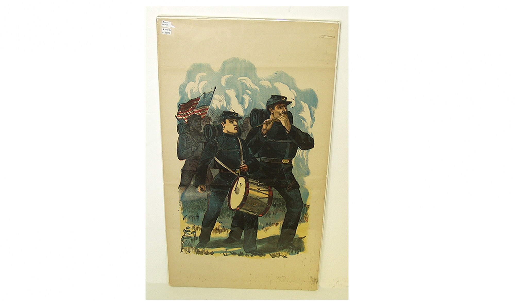 UNFRAMED PAIR OF COLORFUL CIVIL WAR ERA LITHOGRAPHS THAT DEPICT THE