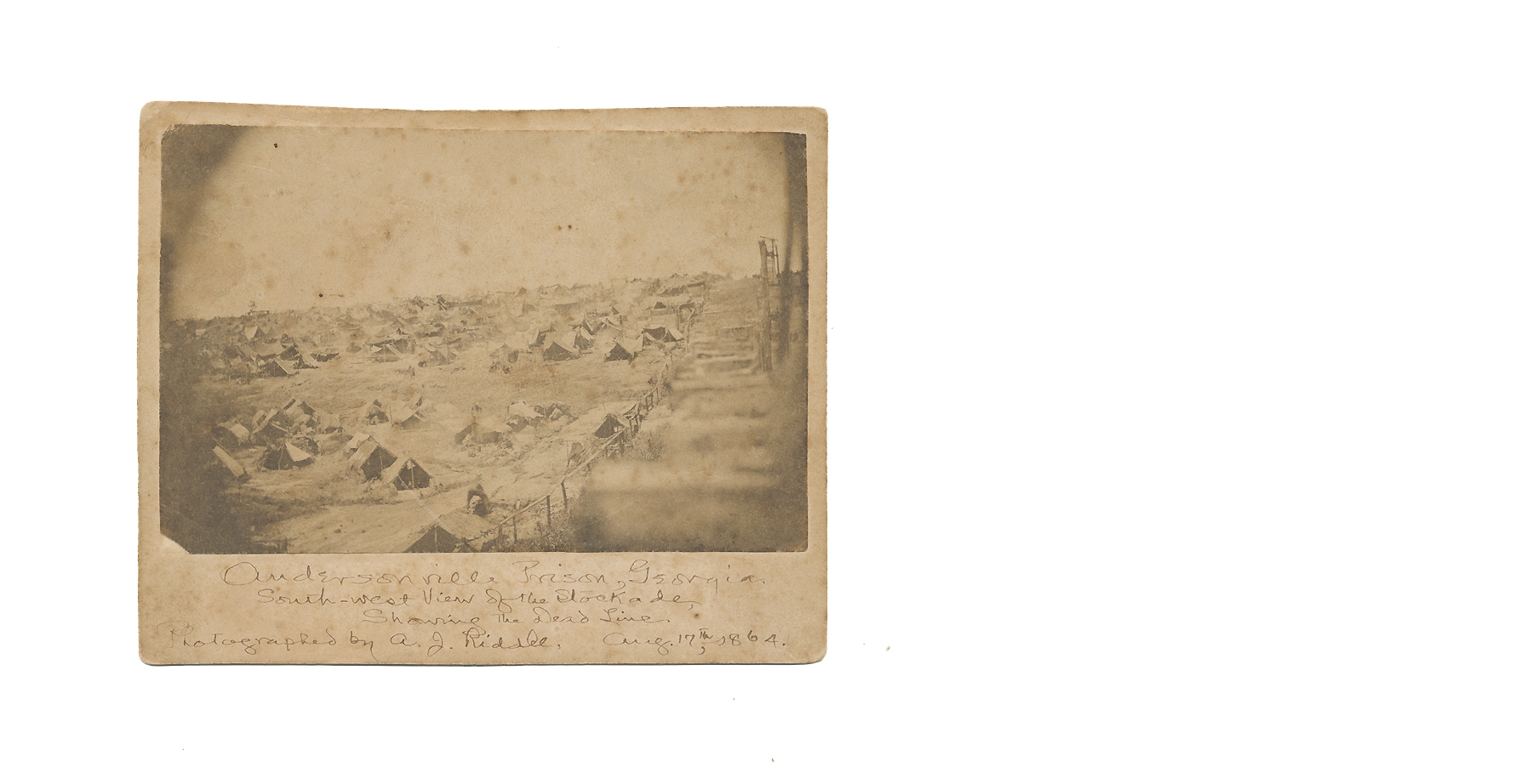 ANDERSONVILLE PRISON PHOTO, 1864