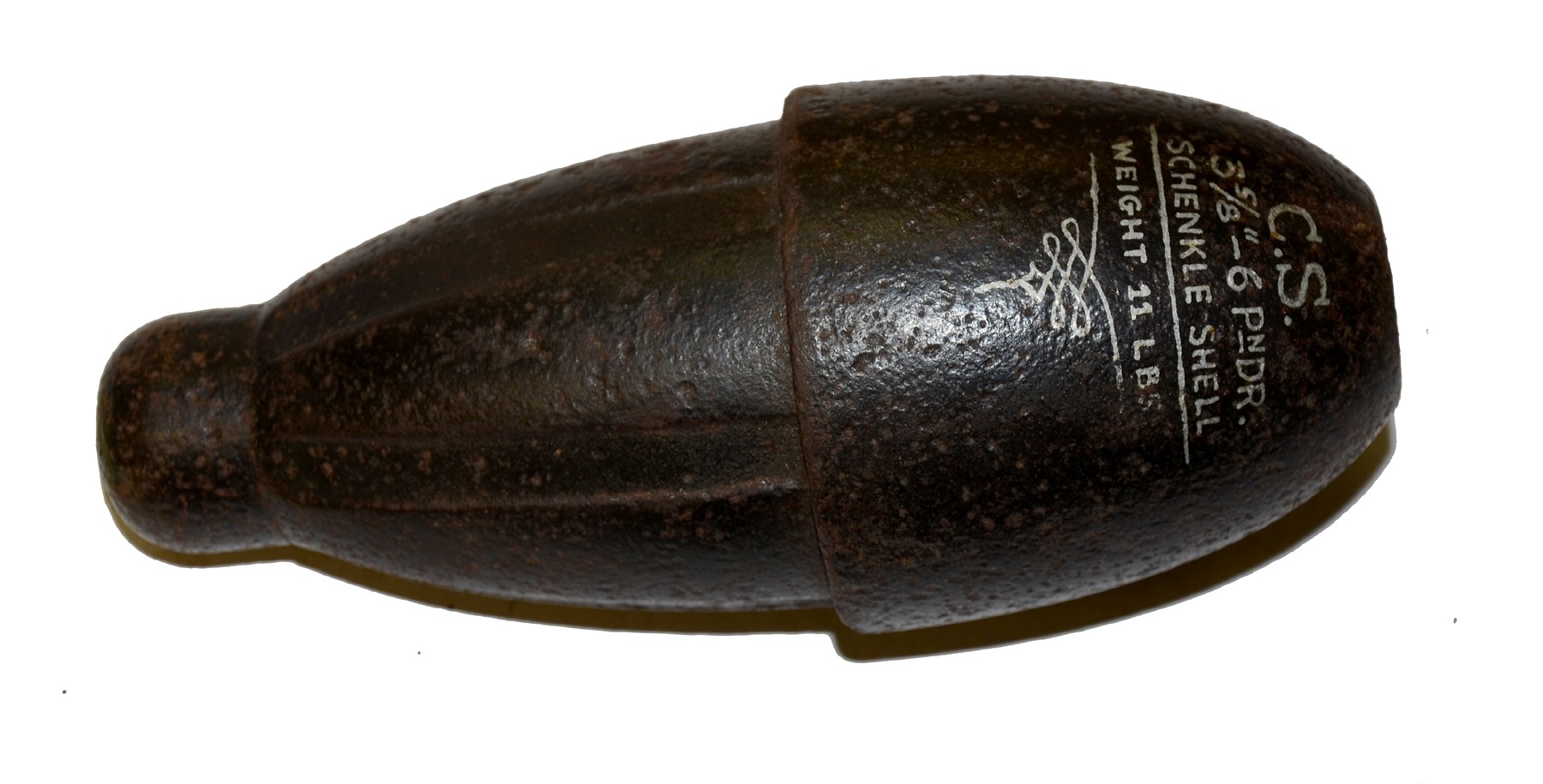 U.S. 3.67” SCHENKL SHELL WITH MAC MASON MARKING