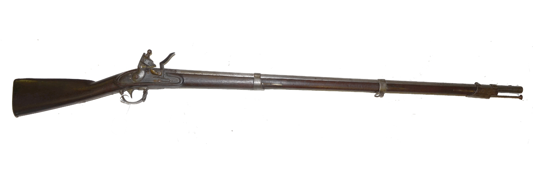 ORIGINAL M1808 RECONVERTED OSBORNE FLINTLOCK MUSKET WITH BAYONET