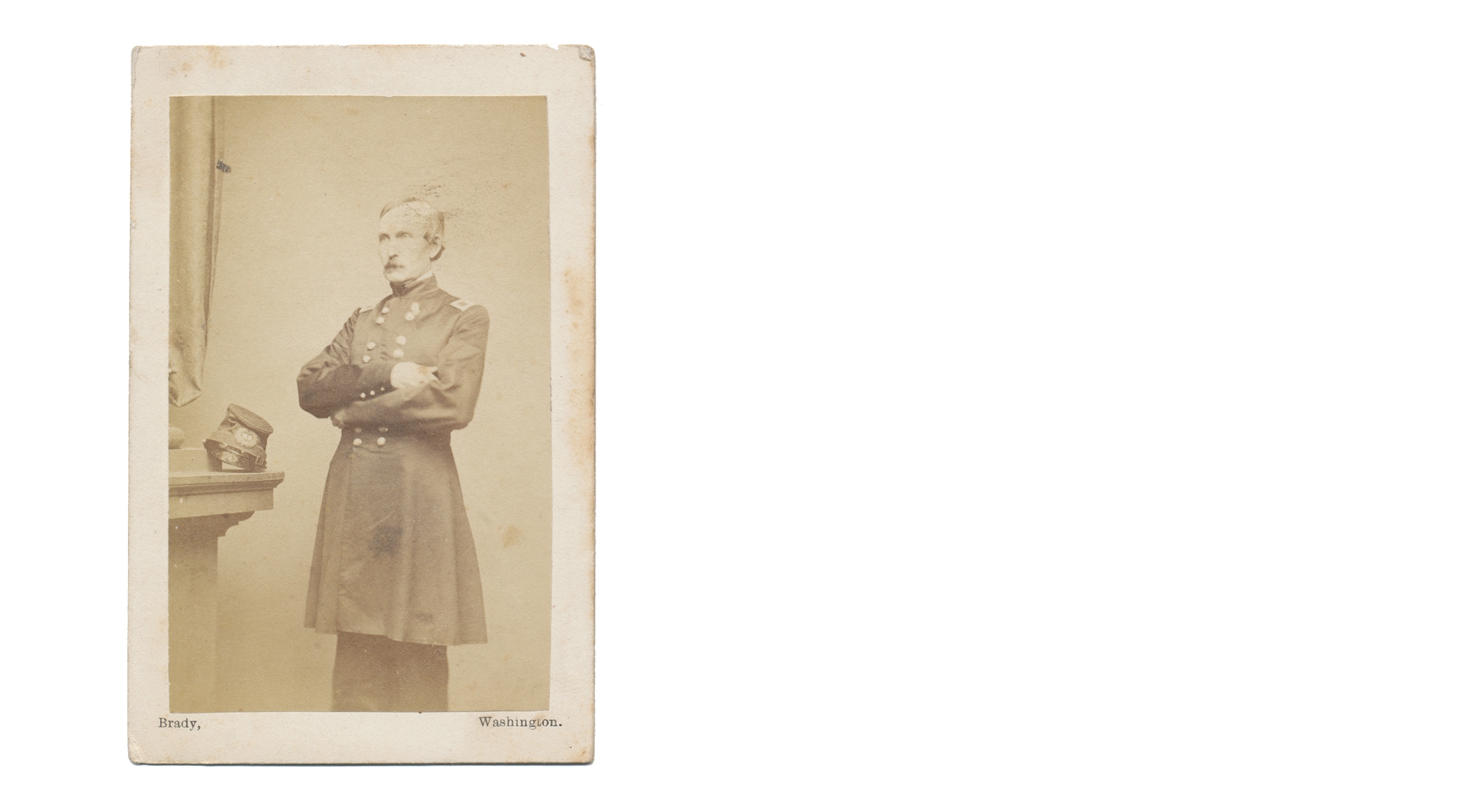 THREE QUARTER STANDING VIEW OF GENERAL JOSEPH A. COOPER BY BRADY