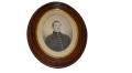 FRAMED ALBUMEN PHOTO OF GEORGE P. HOYT, 7TH NEW HAMPSHIRE INFANTRY