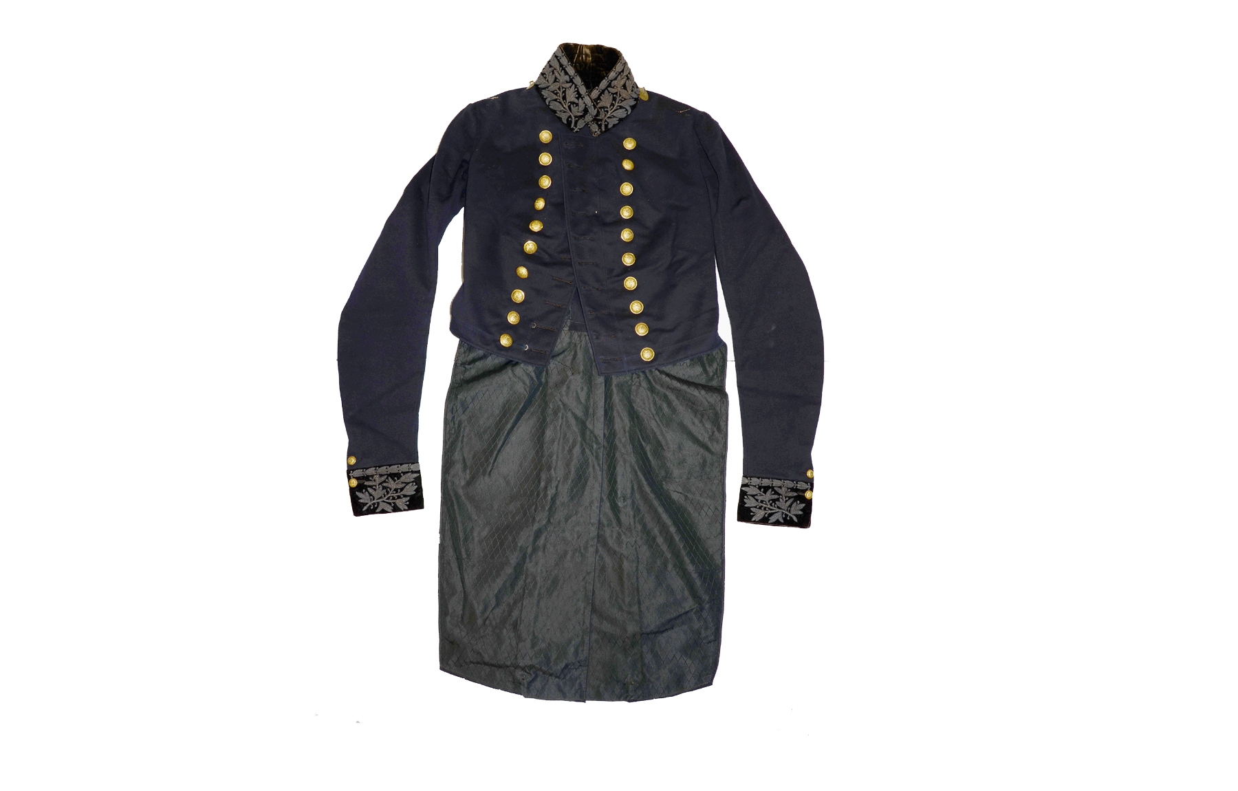 MINT, MUSEUM QUALITY MODEL 1841 MEDICAL OFFICER’S COAT WITH SASH