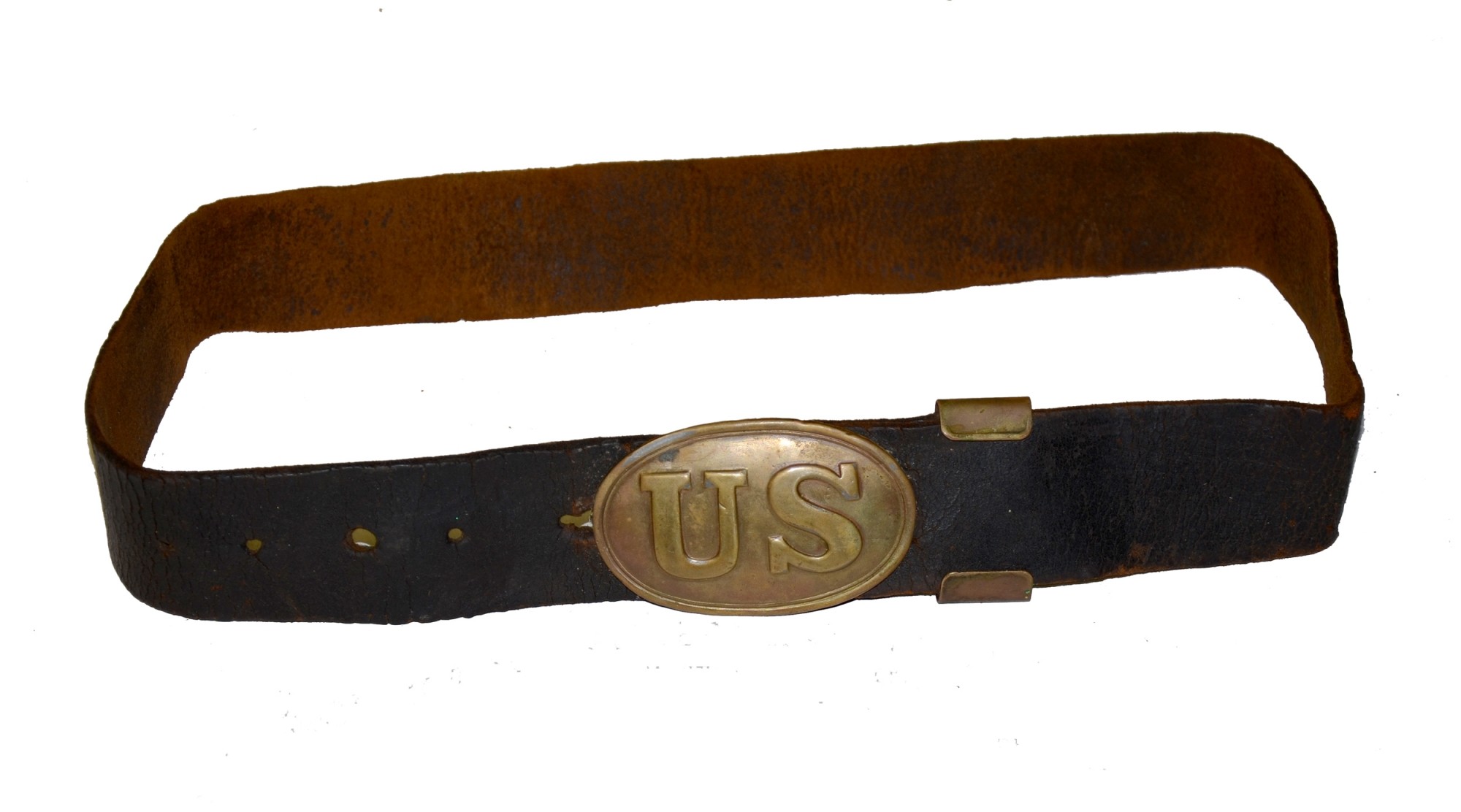US ENLISTEDMAN’S CW BELT WITH PATTERN 1839 BELT PLATE