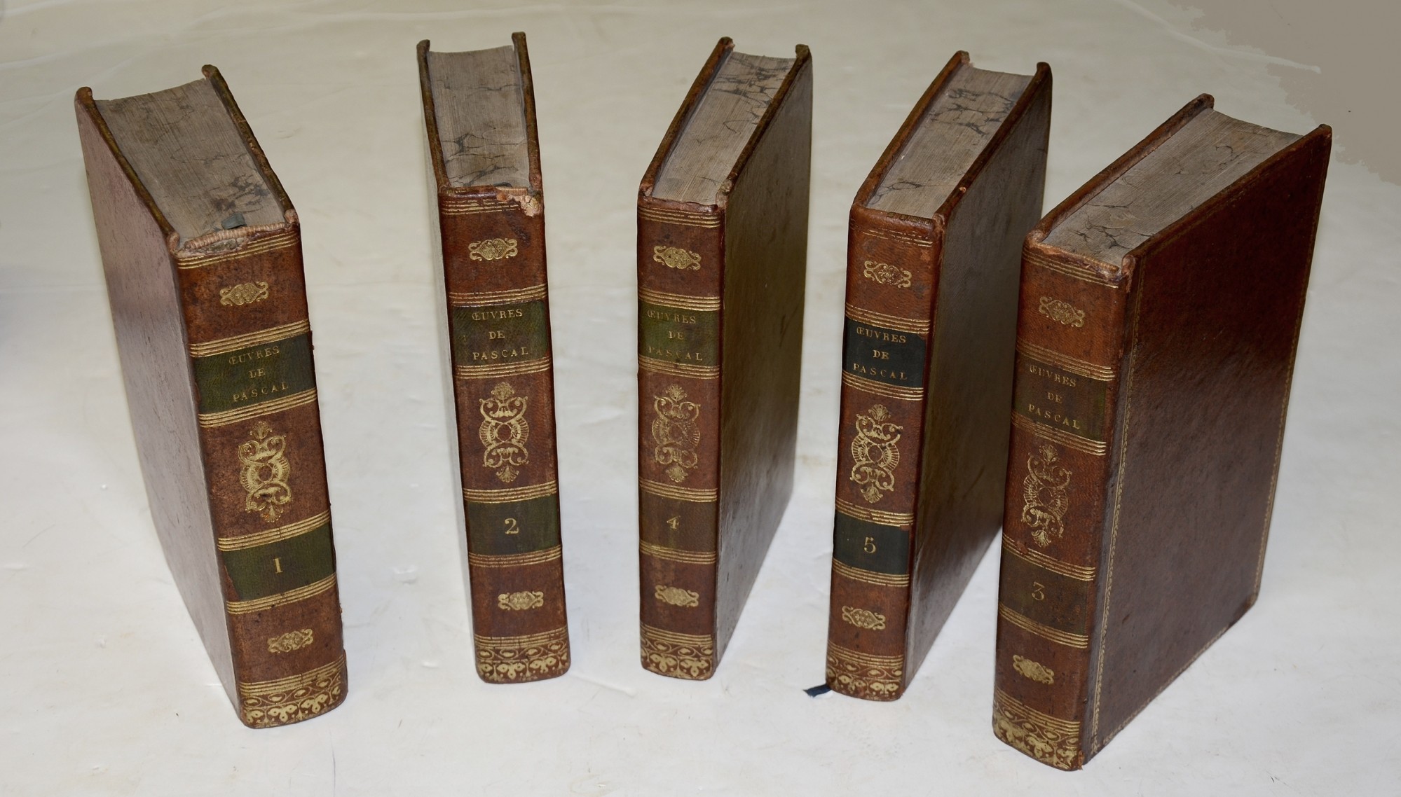 SET OF BOOKS FROM THE LIBRARY OF JOSHUA LAWRENCE CHAMBERLAIN - OEUVRES DE BLAISE PASCAL