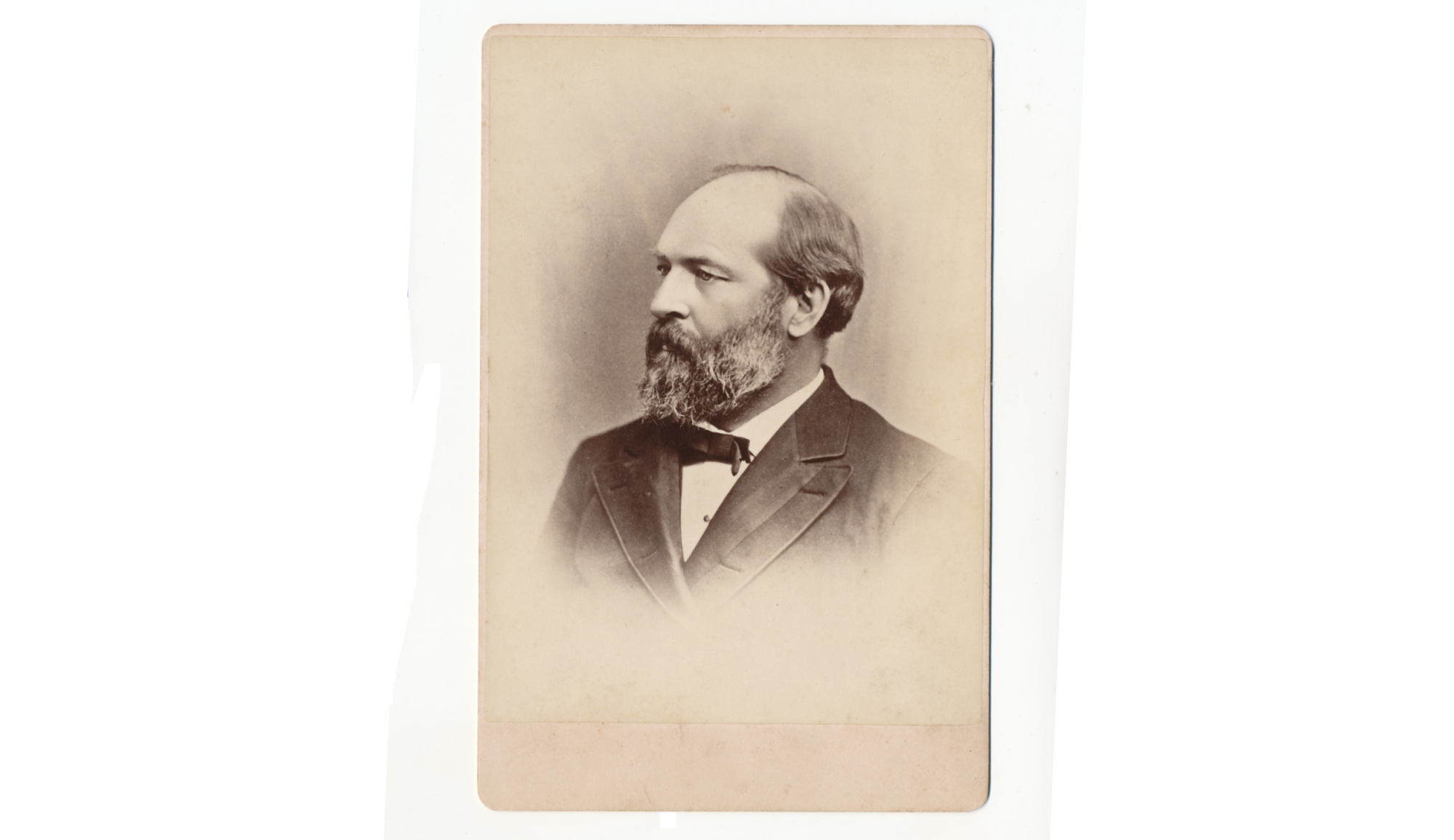 CABINET CARD OF PRESIDENT JAMES A. GARFIELD 