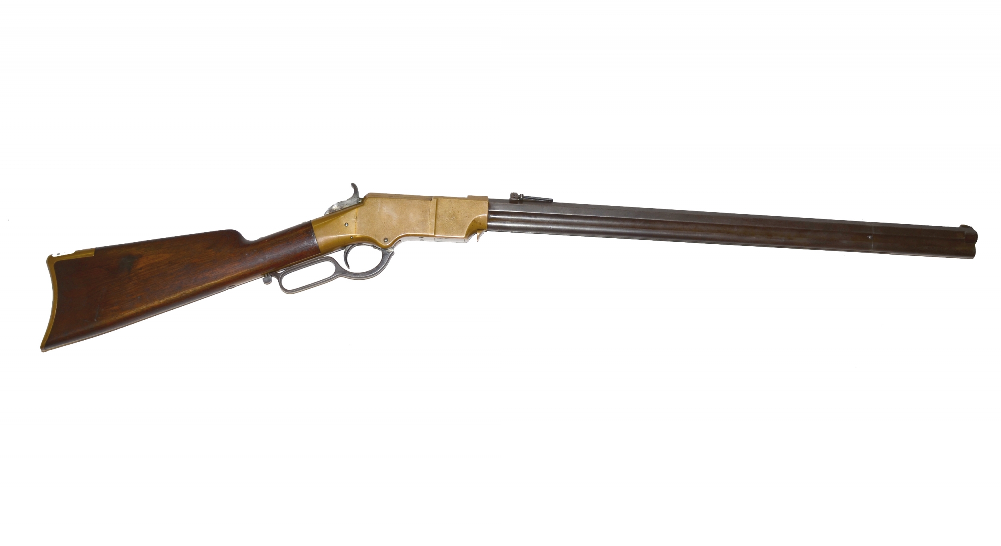 .44 CALIBER BRASS FRAME HENRY RIFLE
