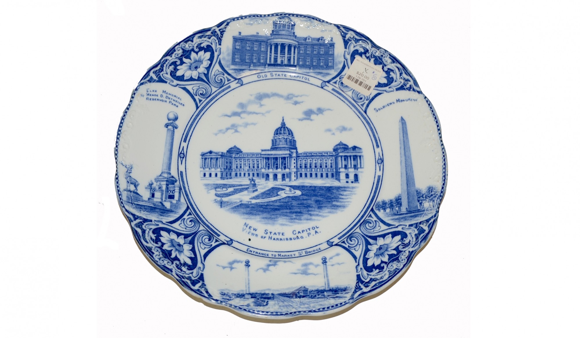 HARRISBURG, PA SOUVENIR PLATE — Horse Soldier