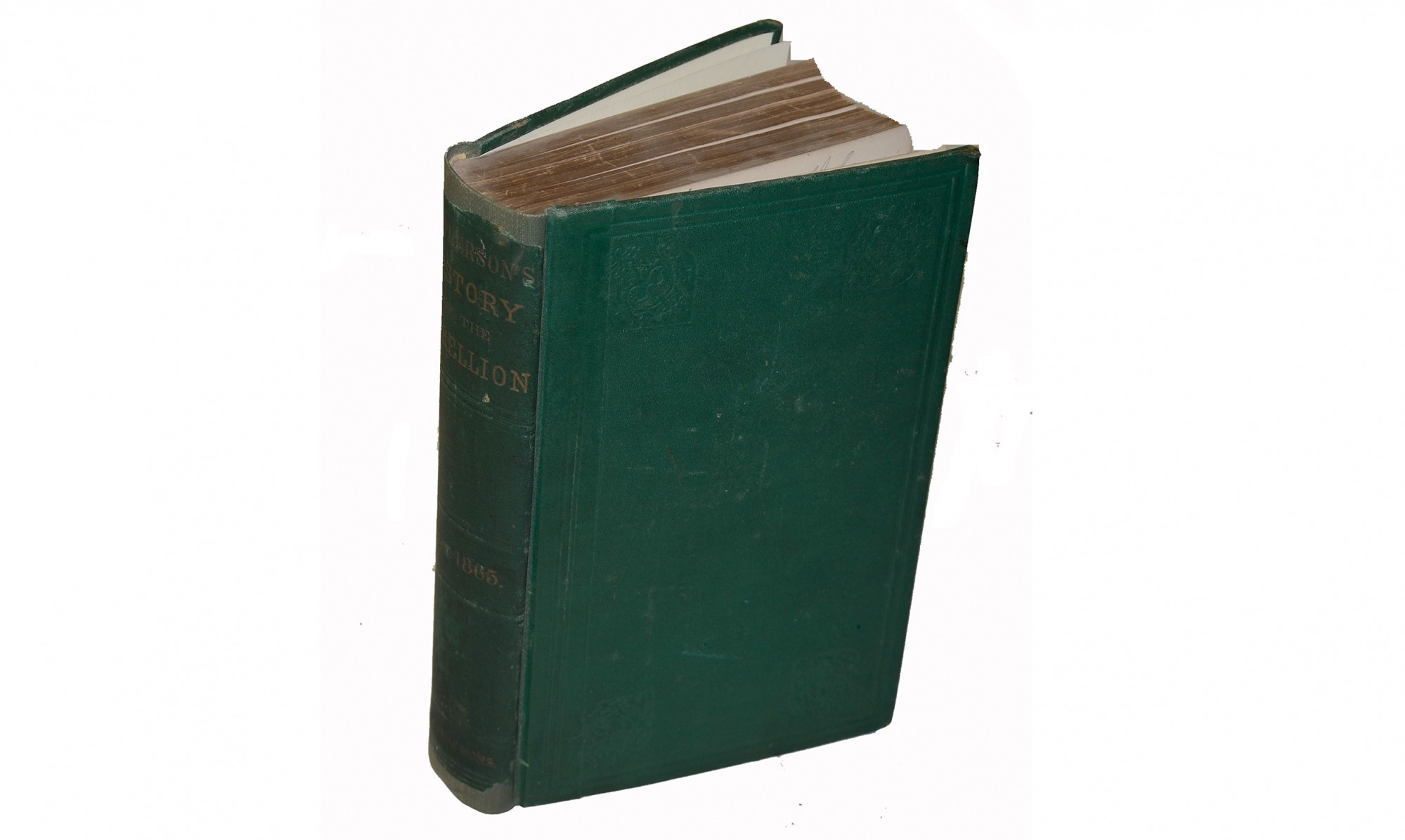 McPHERSON’S HISTORY OF THE REBELLION BY EDWARD McPHERSON, 1865, PERSONAL COPY OF GEORGE PENDLETON