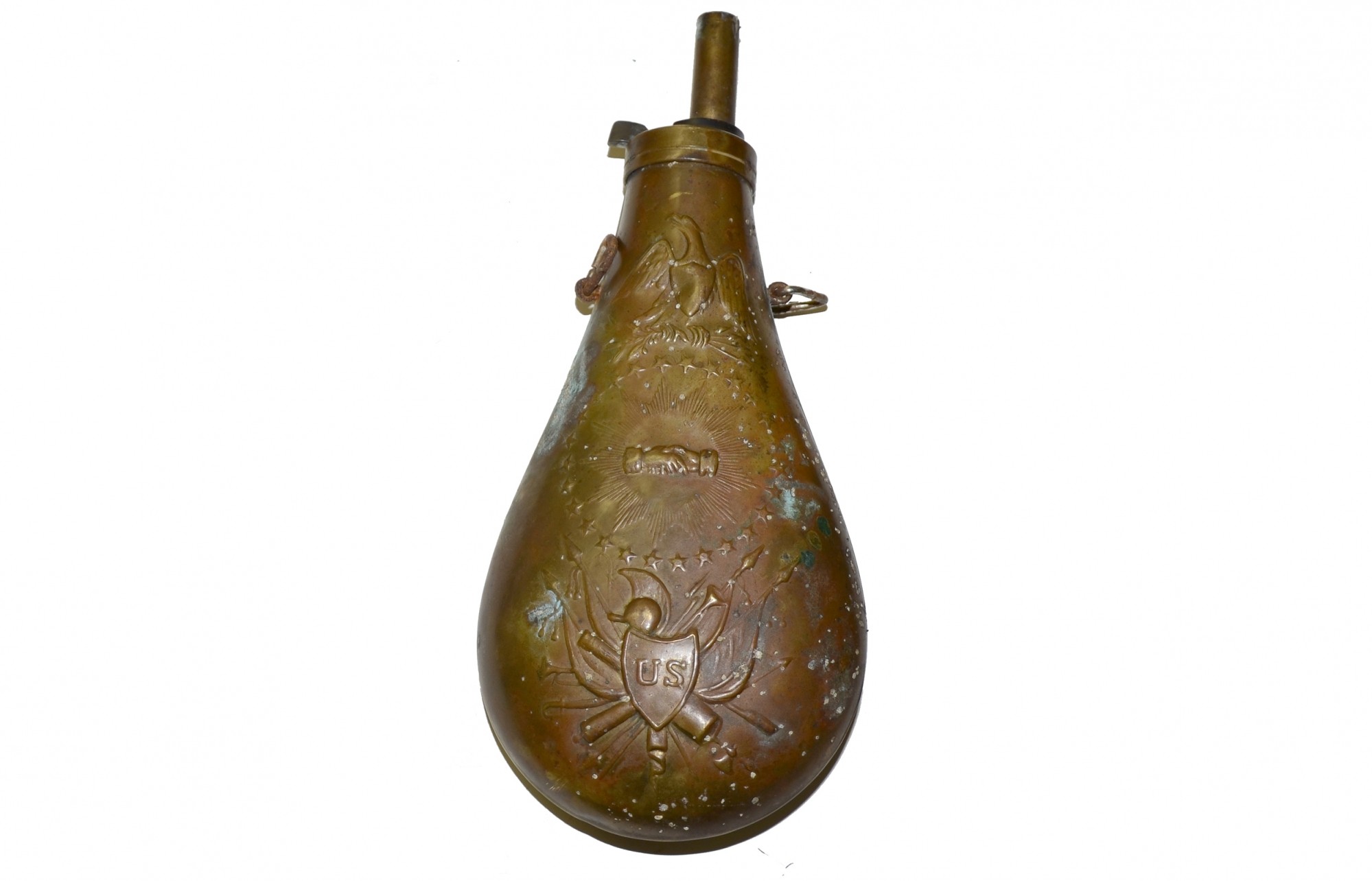 REPRODUCTION BATTY PEACE POWDER FLASK