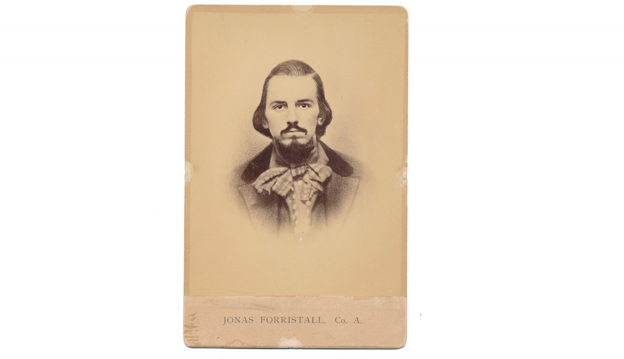 CABINET CARD – JONAS FORRISTAL, 2ND NEW HAMPSHIRE INFANTRY
