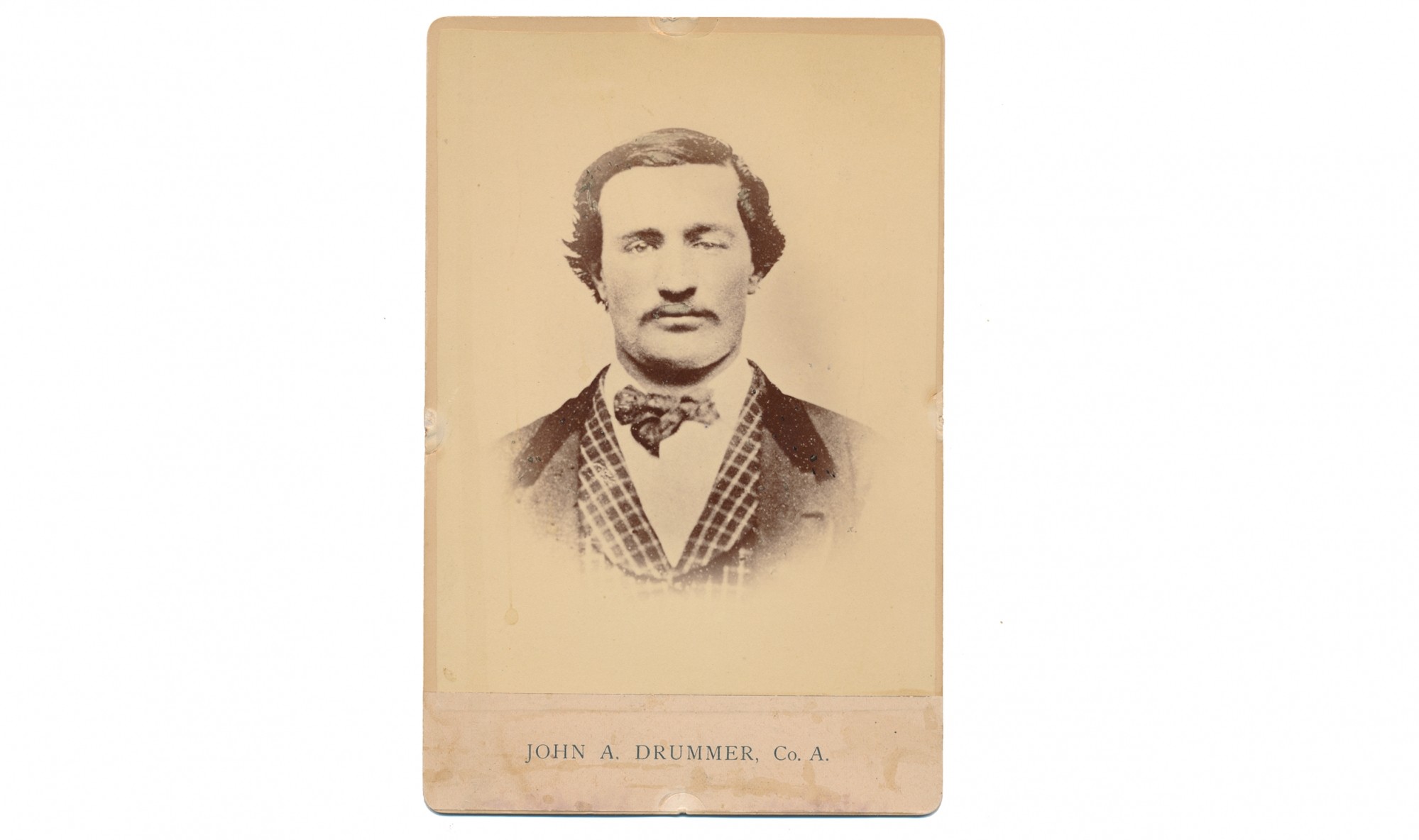 CABINET CARD – JOHN A. DRUMMER, 2ND NEW HAMPSHIRE INFANTRY
