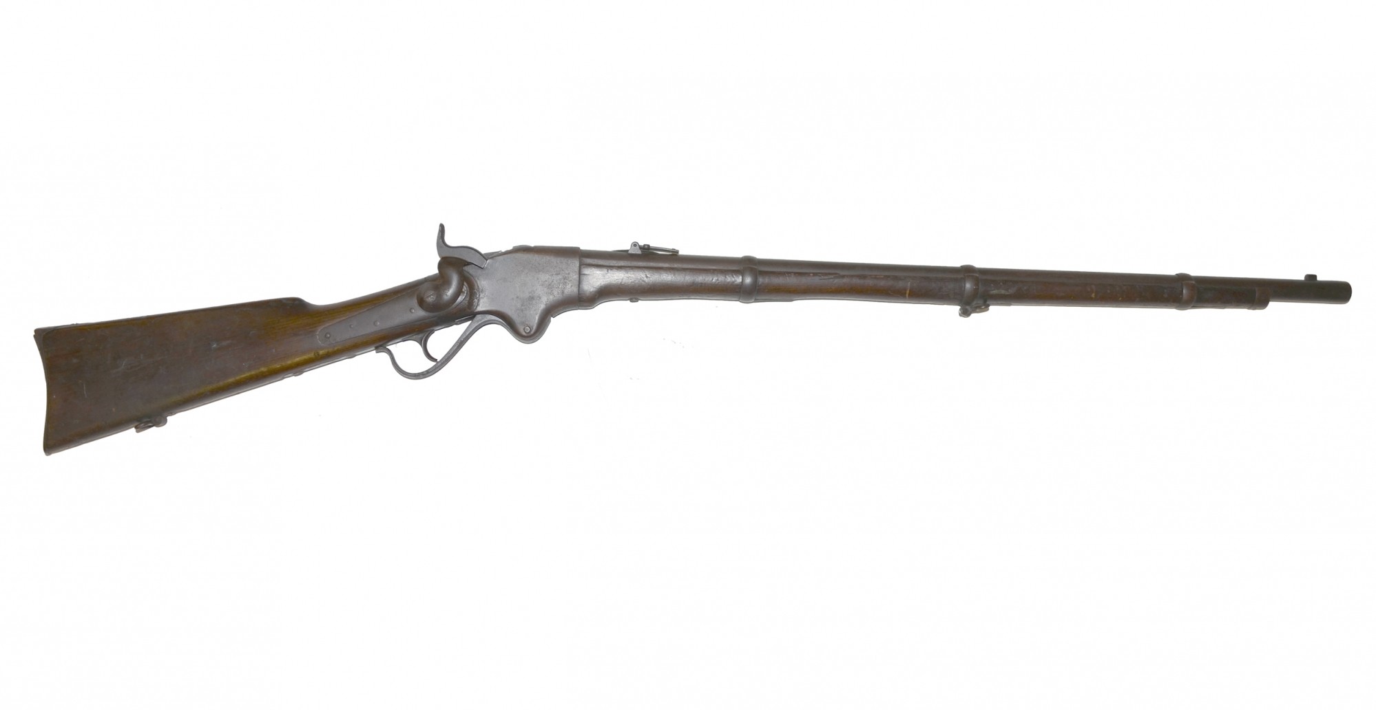 MODEL 1860 SPENCER RIFLE WITH BELT & CARTRIDGE BOX