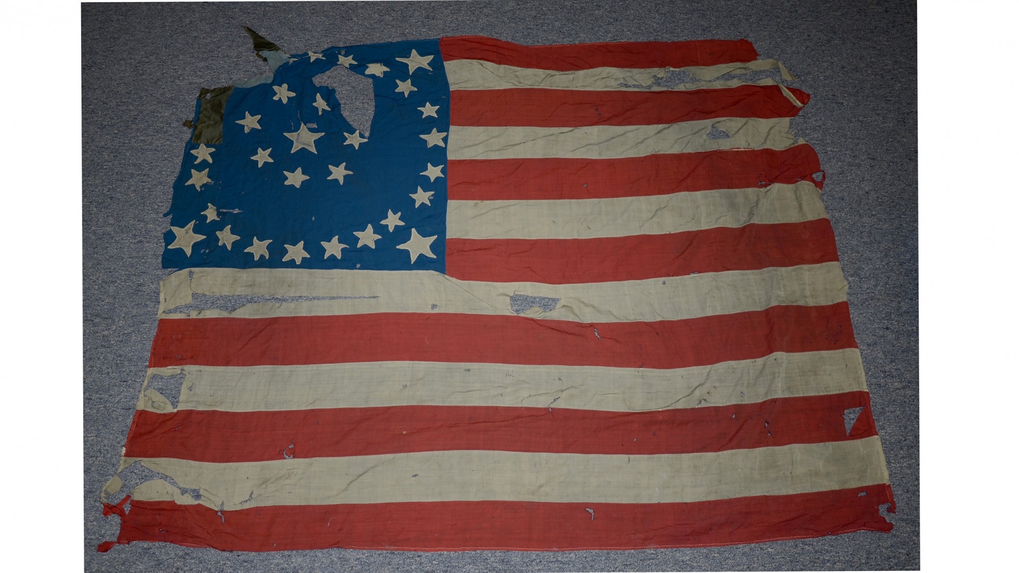 33 STAR FLAG HEADQUARTERS FLAG ID’D TO OFFICER IN THE 12TH AND 79TH OHIO INFANTRY