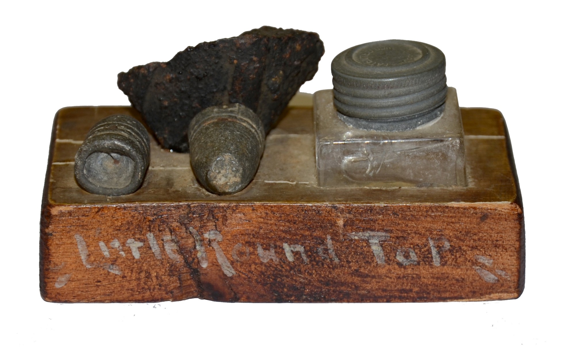 J.A. DANNER GETTYSBURG DESK SET FROM RELICS RECOVERED ON LITTLE ROUND TOP