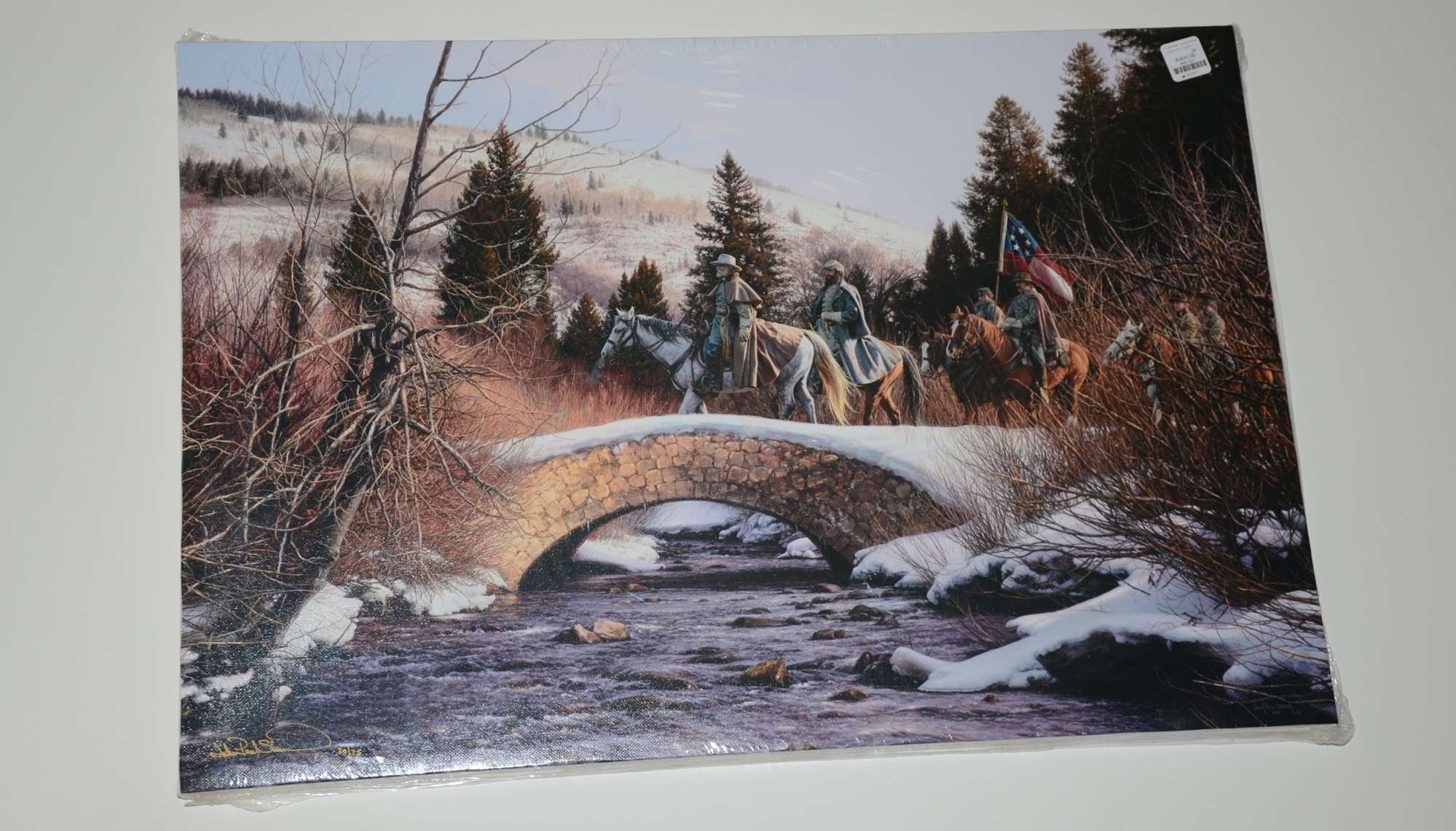 “LIONS OF WINTER” CANVAS GICLEE BY JOHN PAUL STRAIN