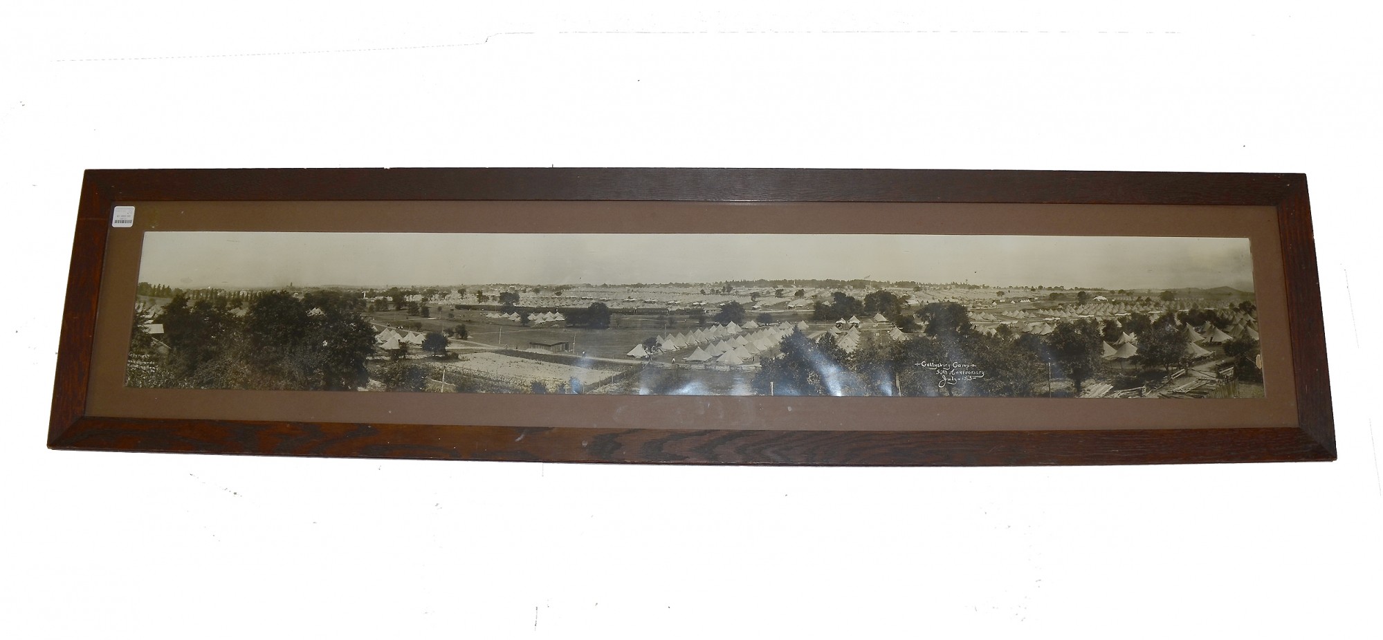 50TH ANNIVERSARY OF GETTYSBURG FRAMED PANORAMIC PHOTOGRAPH