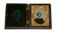 1/9 PLATE TINTYPE IN THERMOPLASTIC CASE 