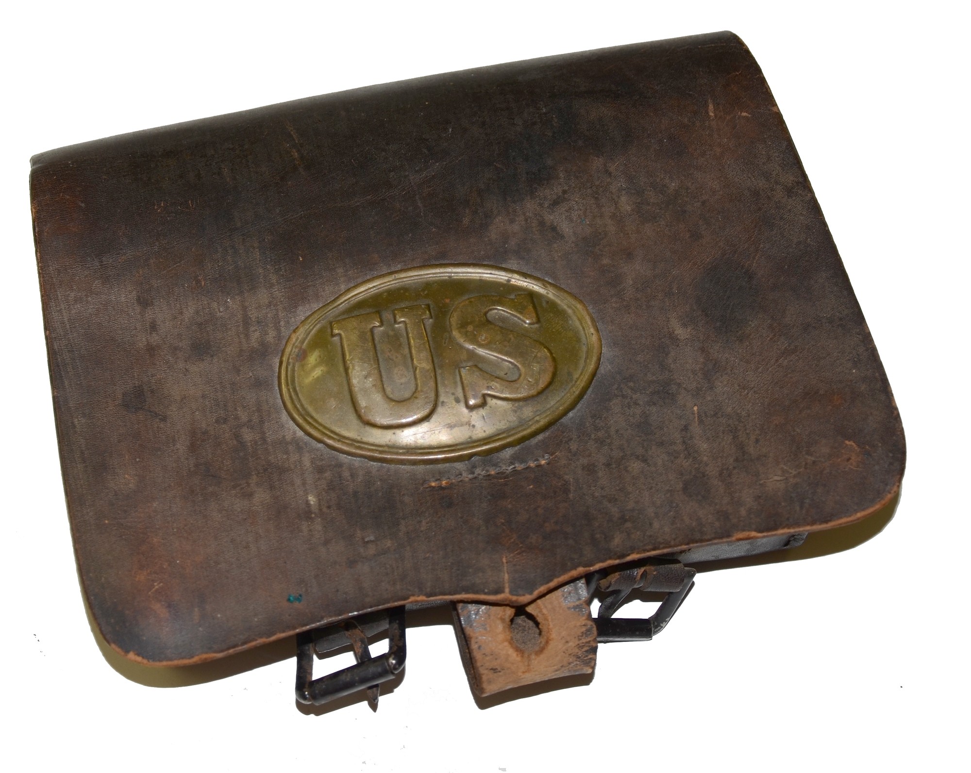 US MODEL 1855 CARTRIDGE BOX WITH PLATE