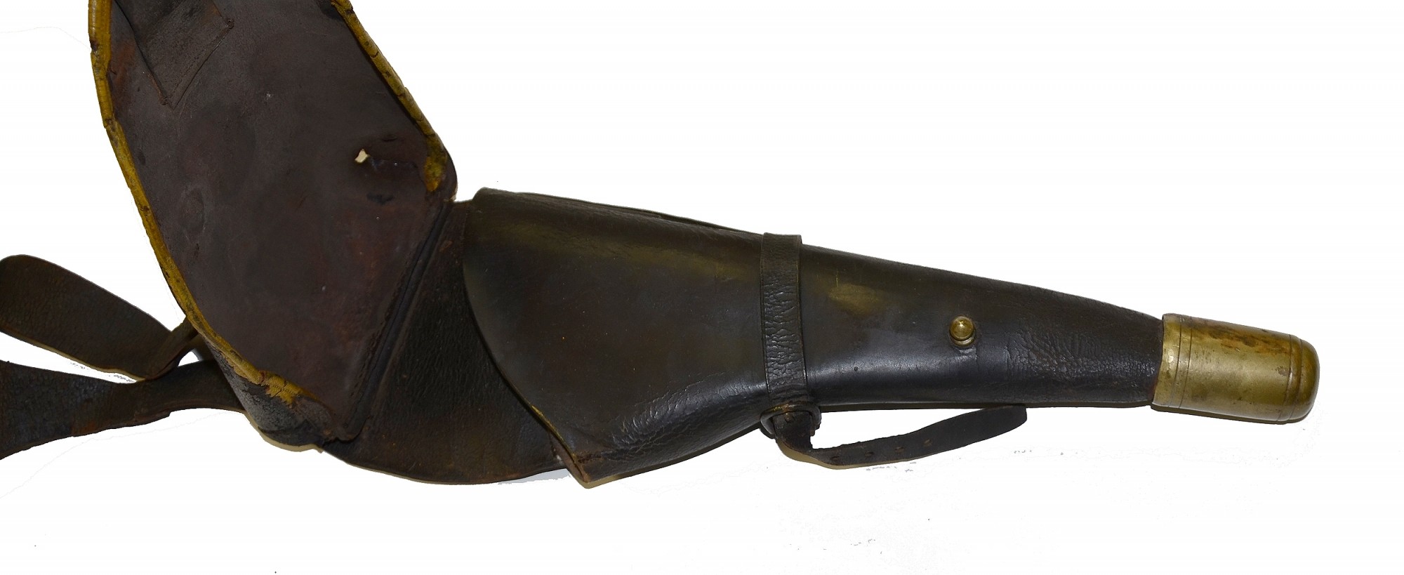 SET OF LEATHER SADDLE HOLSTERS — Horse Soldier