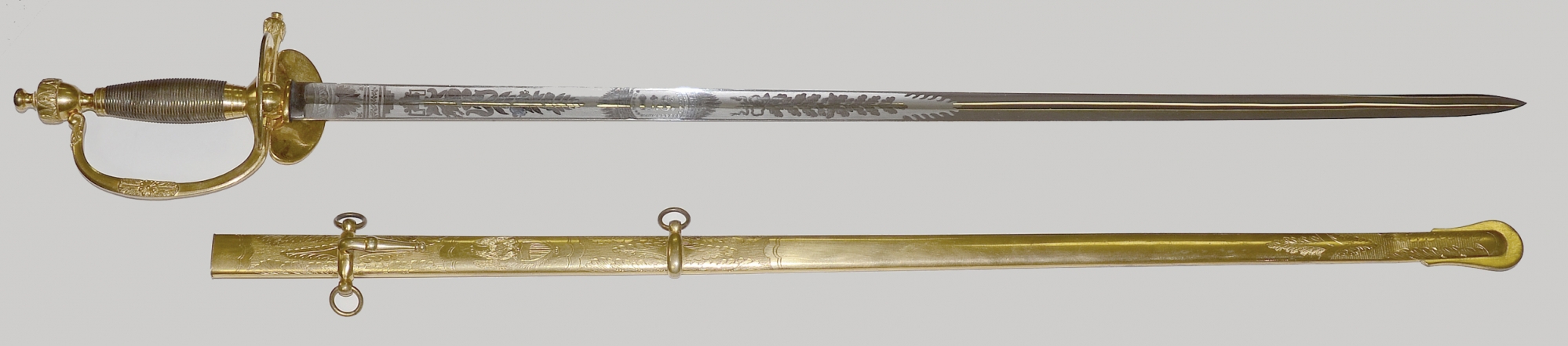 MINT CONDITION HORSTMANN US MODEL 1840 GENERAL OFFICER’S SWORD