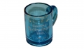 BLUE GLASS GETTYSBURG SOUVENIR MUG, 1913
