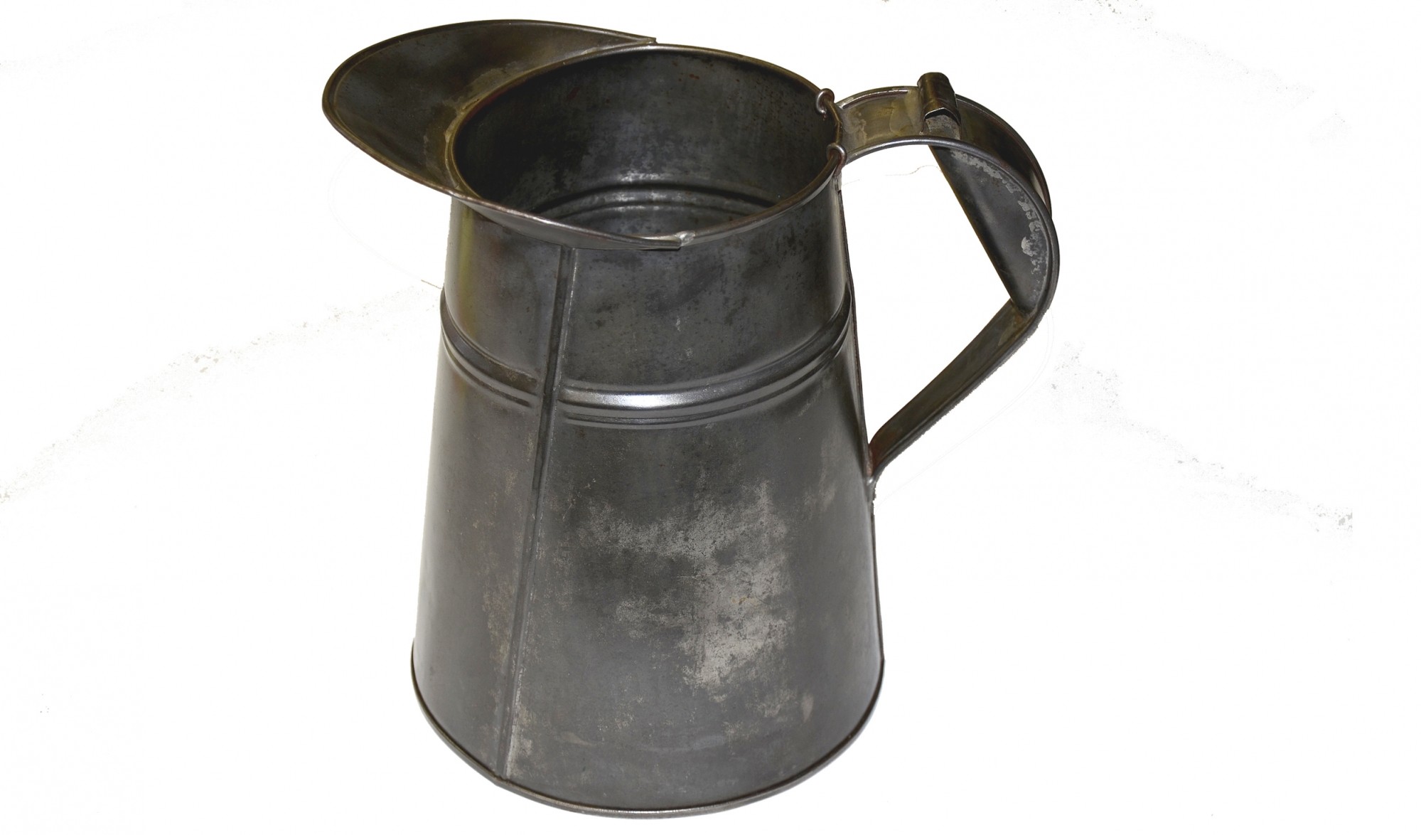 LARGE TIN COFFEE POT / PITCHER
