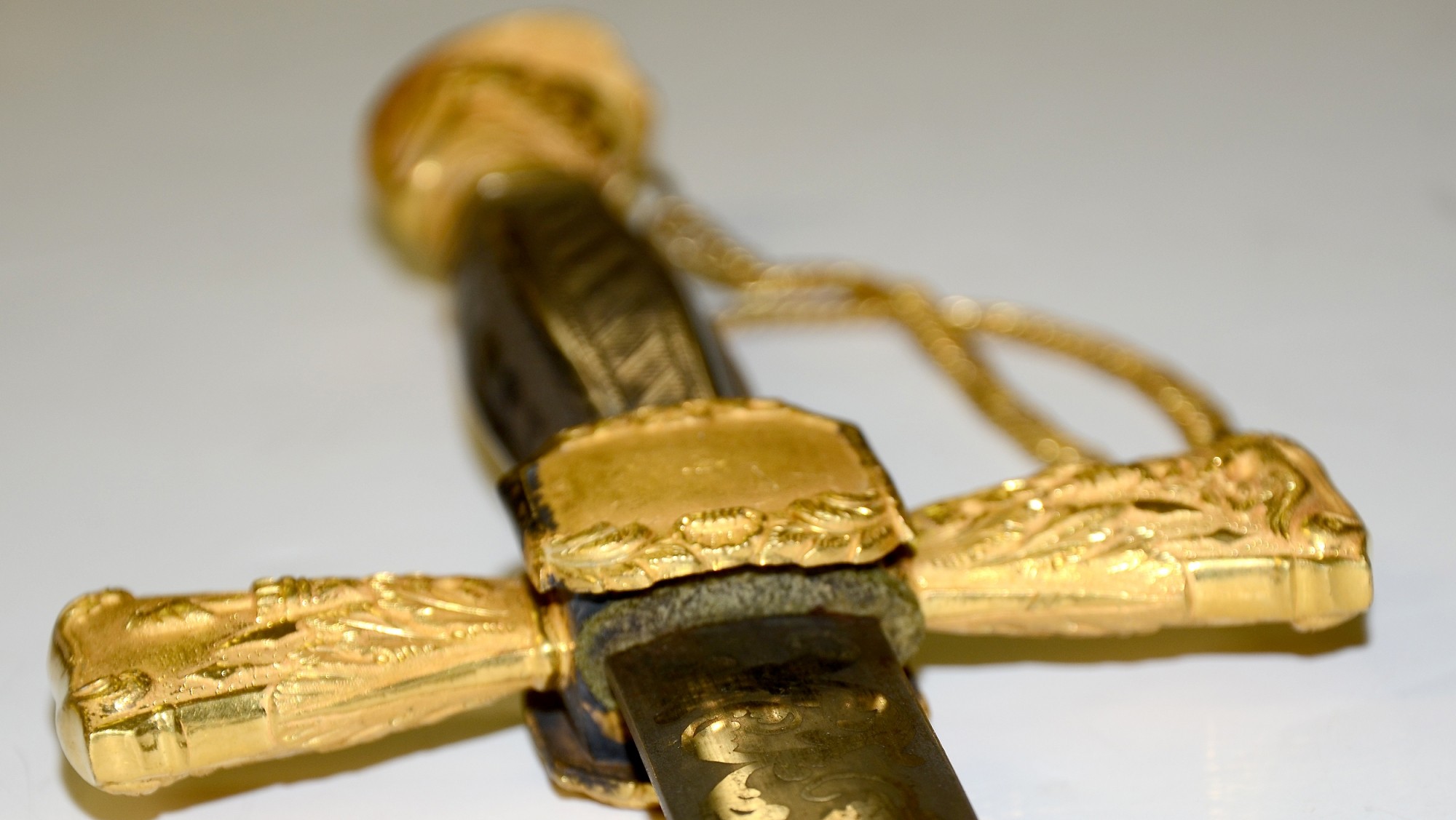 OFFICER’S SWORD BY AMES WITH SHEET SILVER GRIP AND CRUCIFORM GUARD