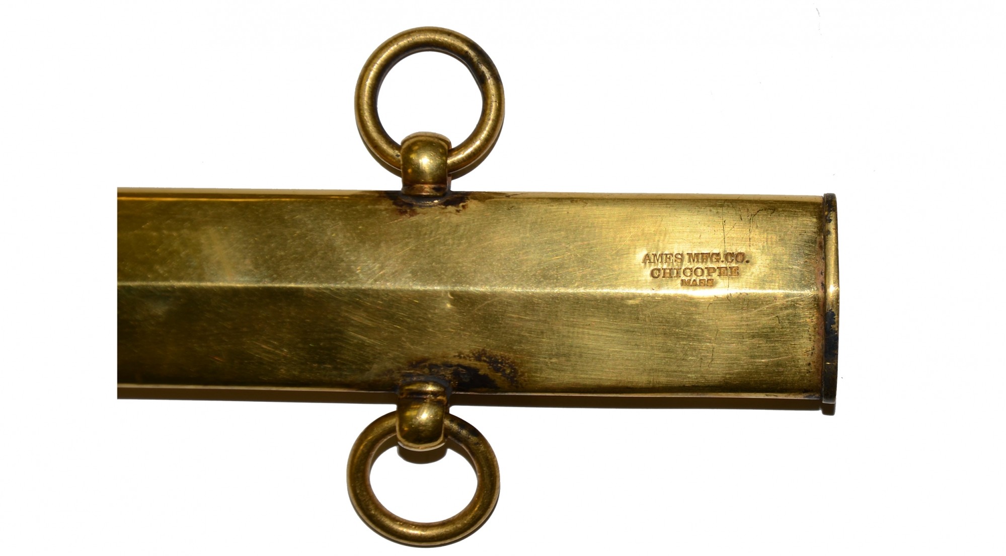 OFFICER’S SWORD BY AMES WITH SHEET SILVER GRIP AND CRUCIFORM GUARD