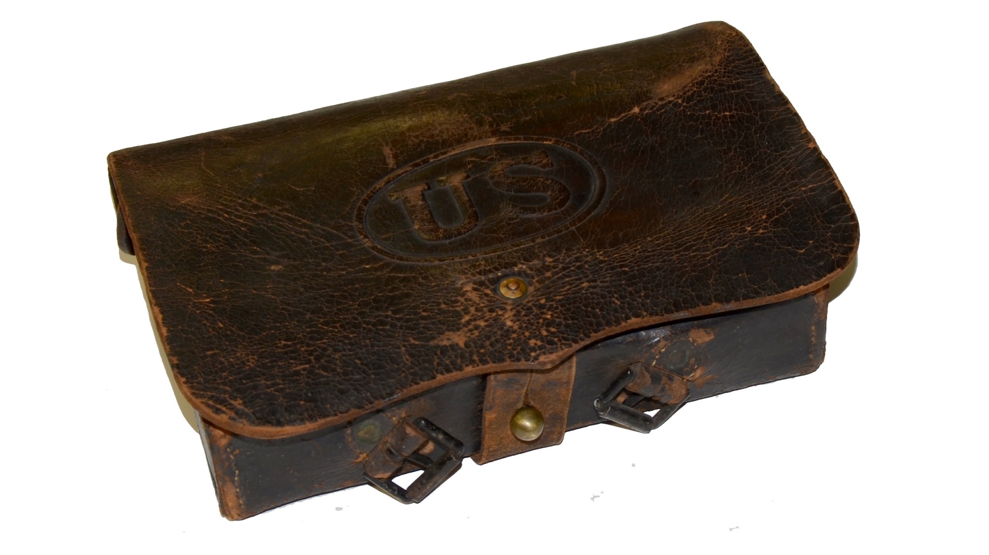 MAKER MARKED AND INSPECTED MODEL 1864 .69 CAL CARTRIDGE BOX