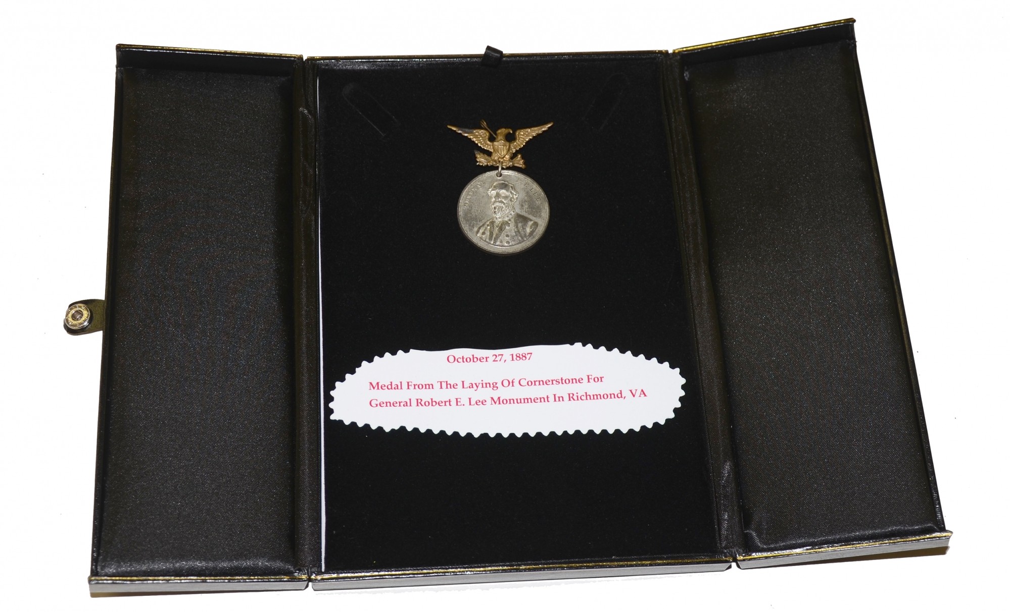 GENERAL ROBERT E. LEE MONUMENT MEDAL, RICHMOND 1887