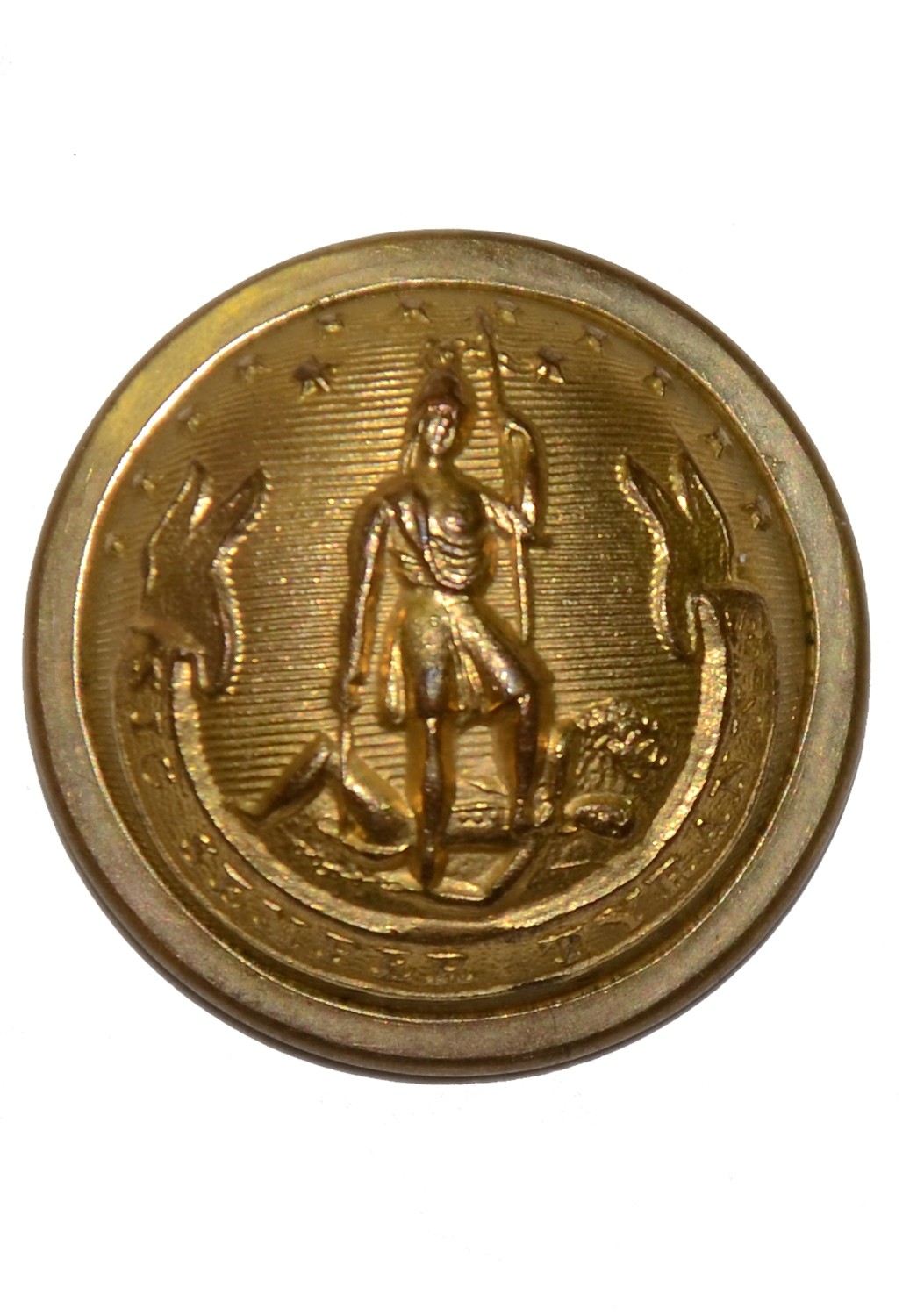VIRGINIA STATE SEAL STAFF BUTTON (VA20)