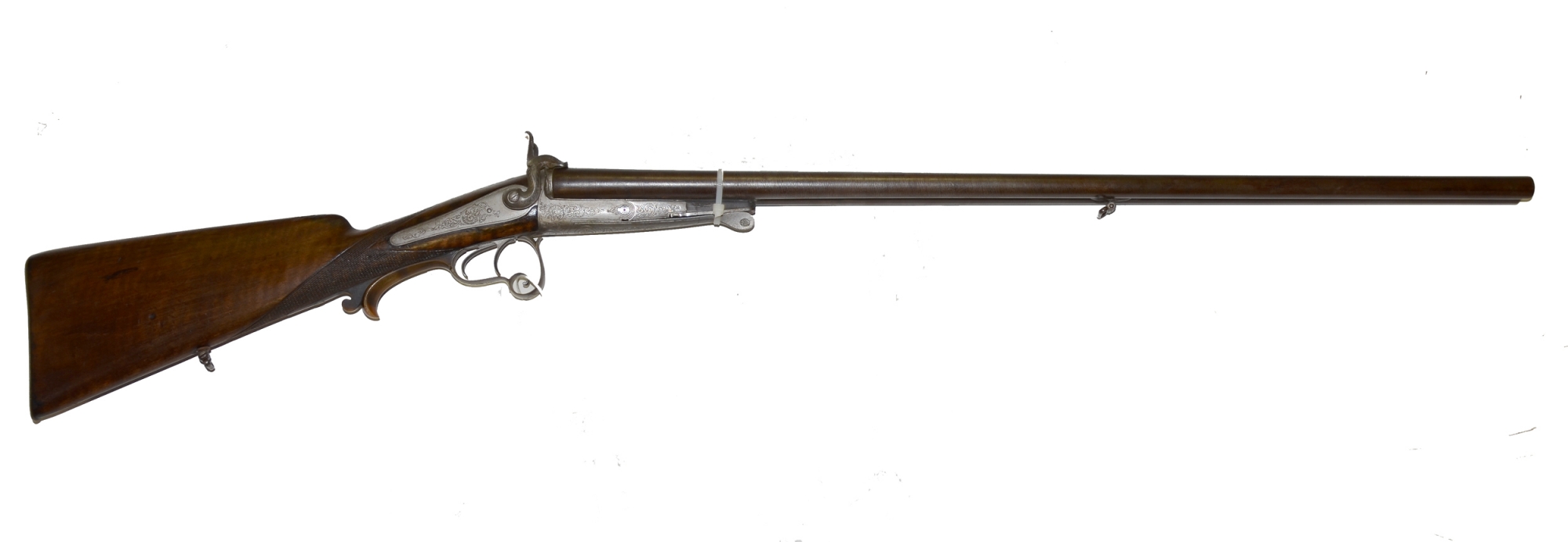FRENCH PIN FIRE DOUBLE BARREL SHOTGUN 